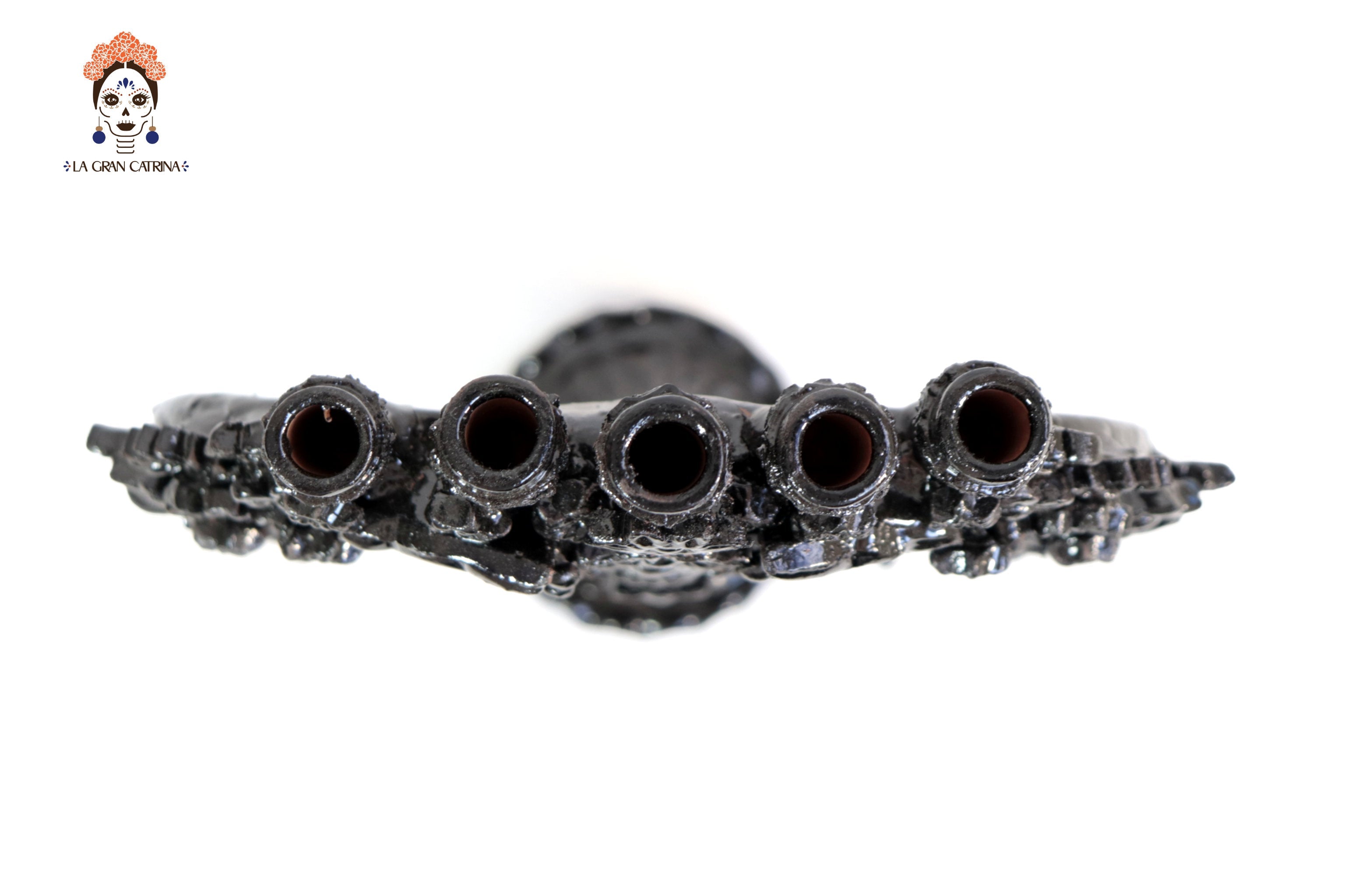 Candleholder black of 5-Candle - 10.4 in. Juan Gtz