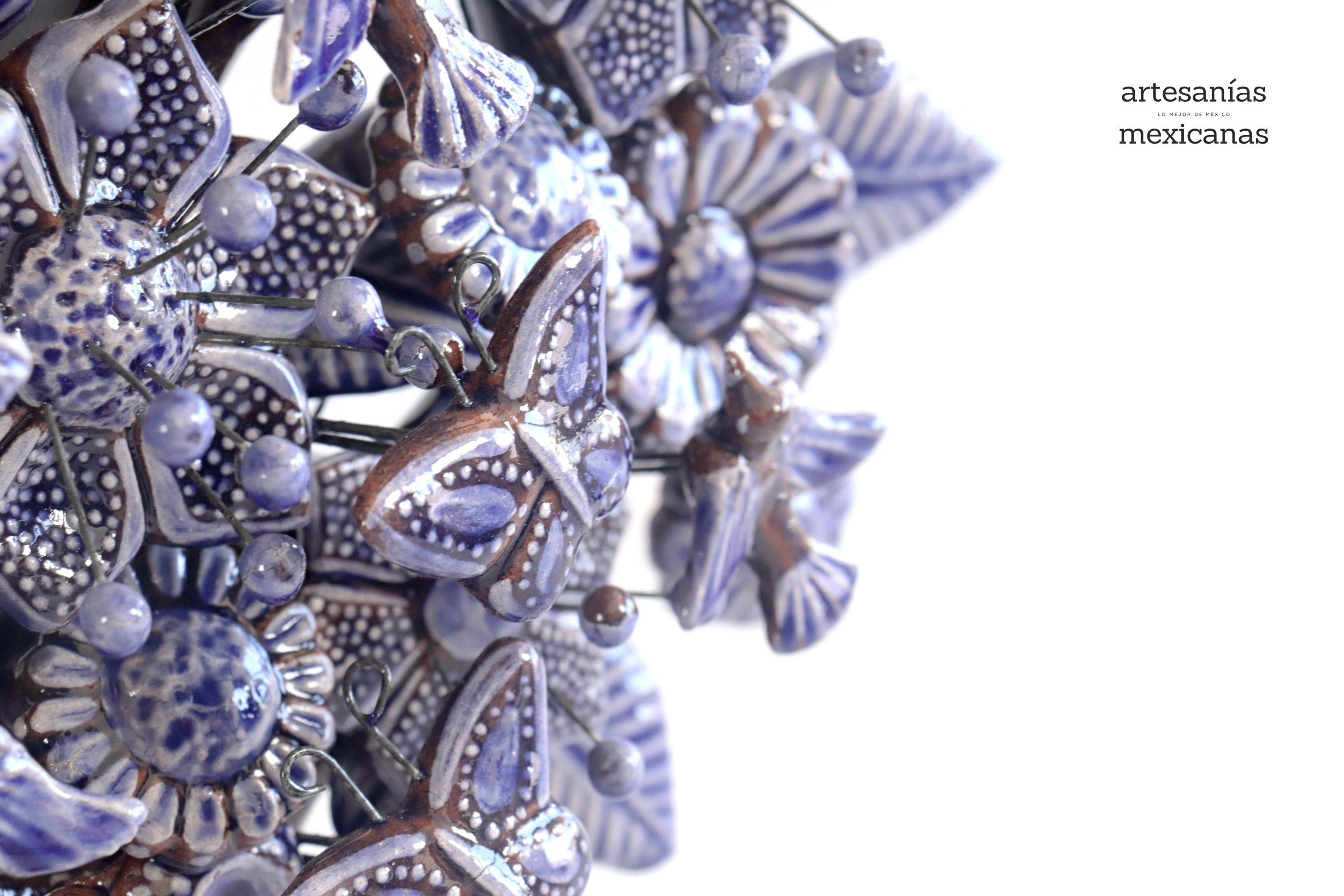 Tree of Life blue glazed - 21.6 in. Montoya