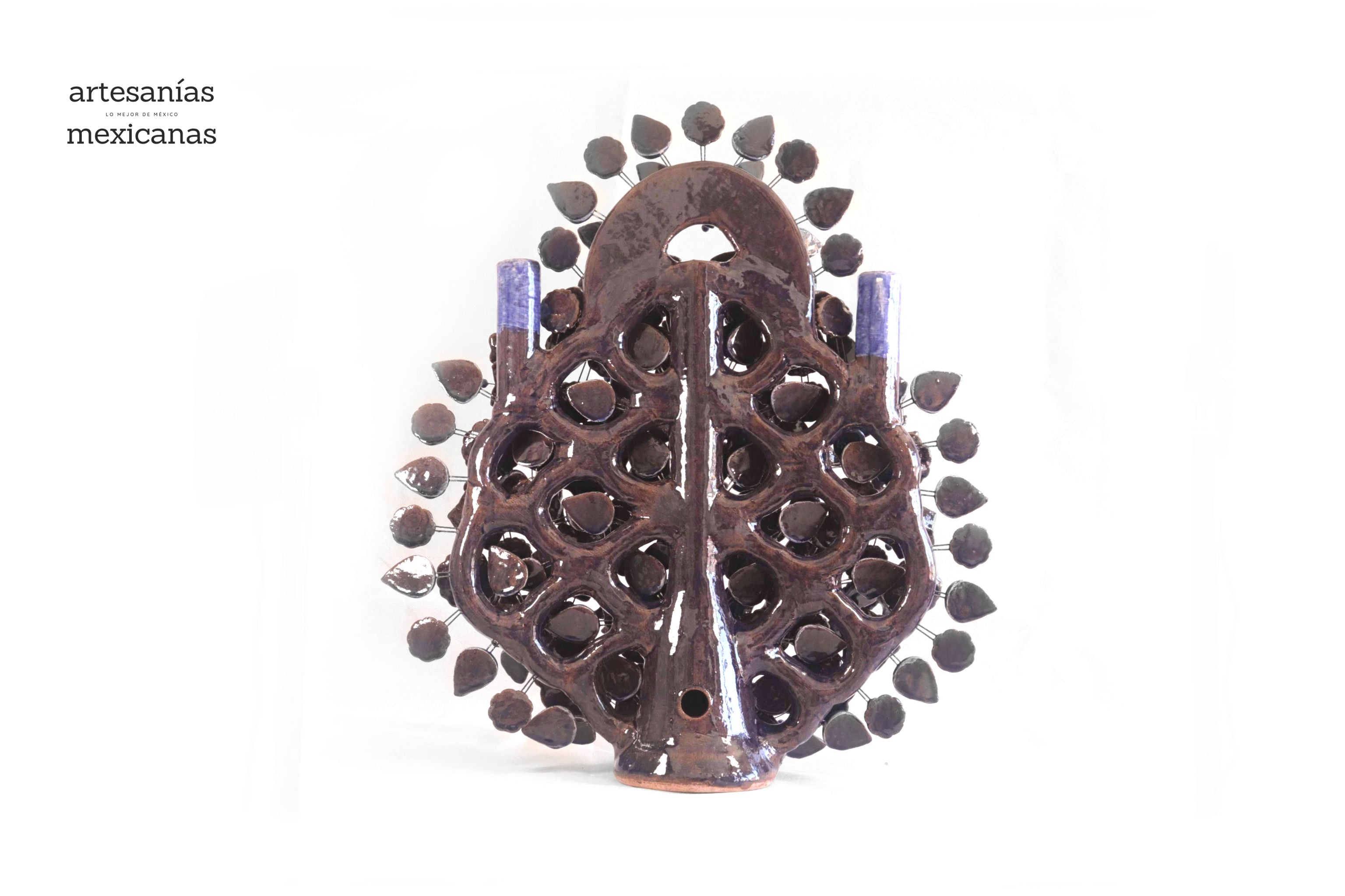 Tree of Life blue glazed - 21.6 in. Montoya