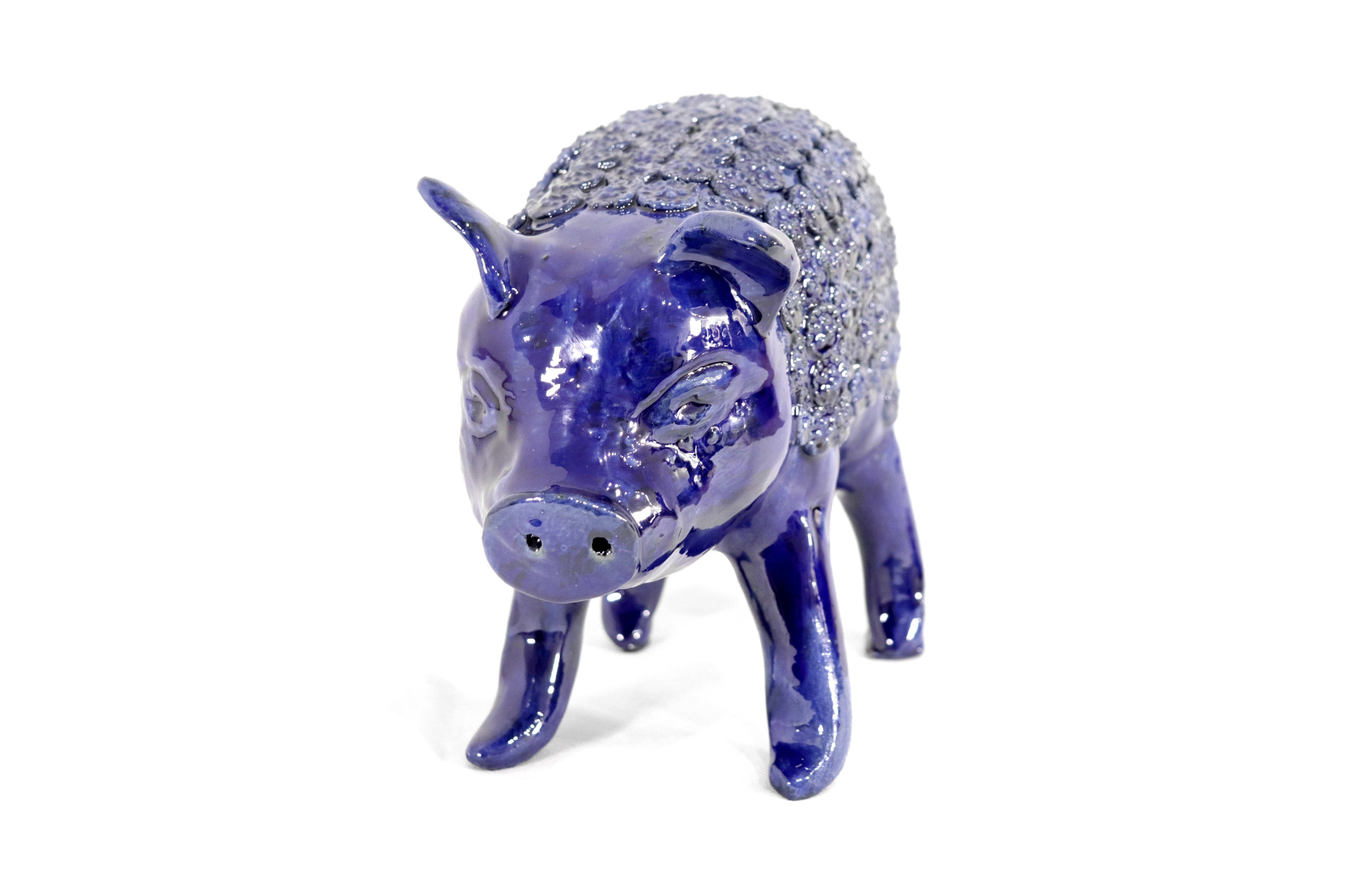Cochinito - Cerdo of ahorro medium - Blue rey - 11 in. Juan Gtz