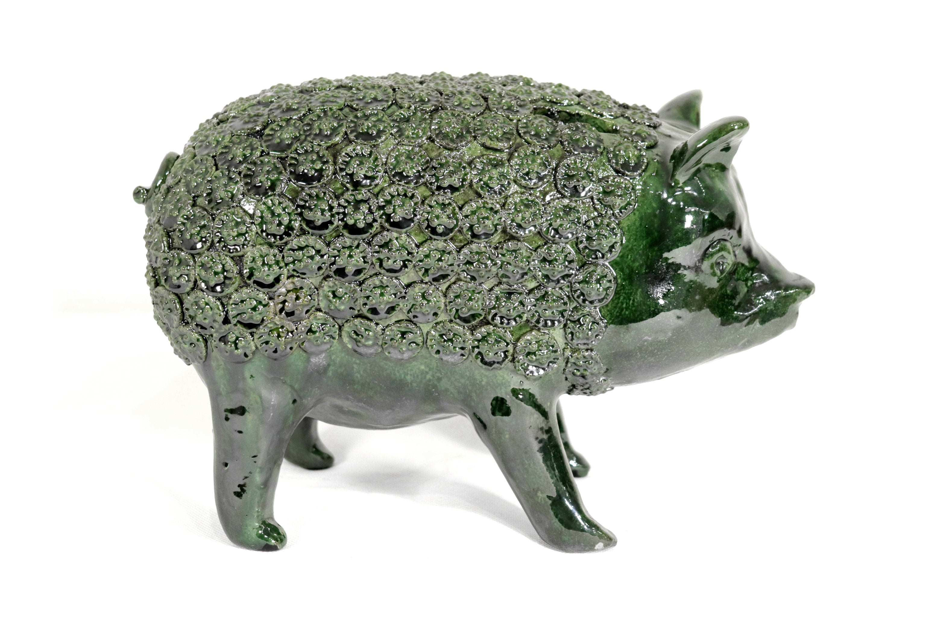 Cochinito - Cerdo of ahorro medium - Green - 11 in. - in. Production Juan Gtz