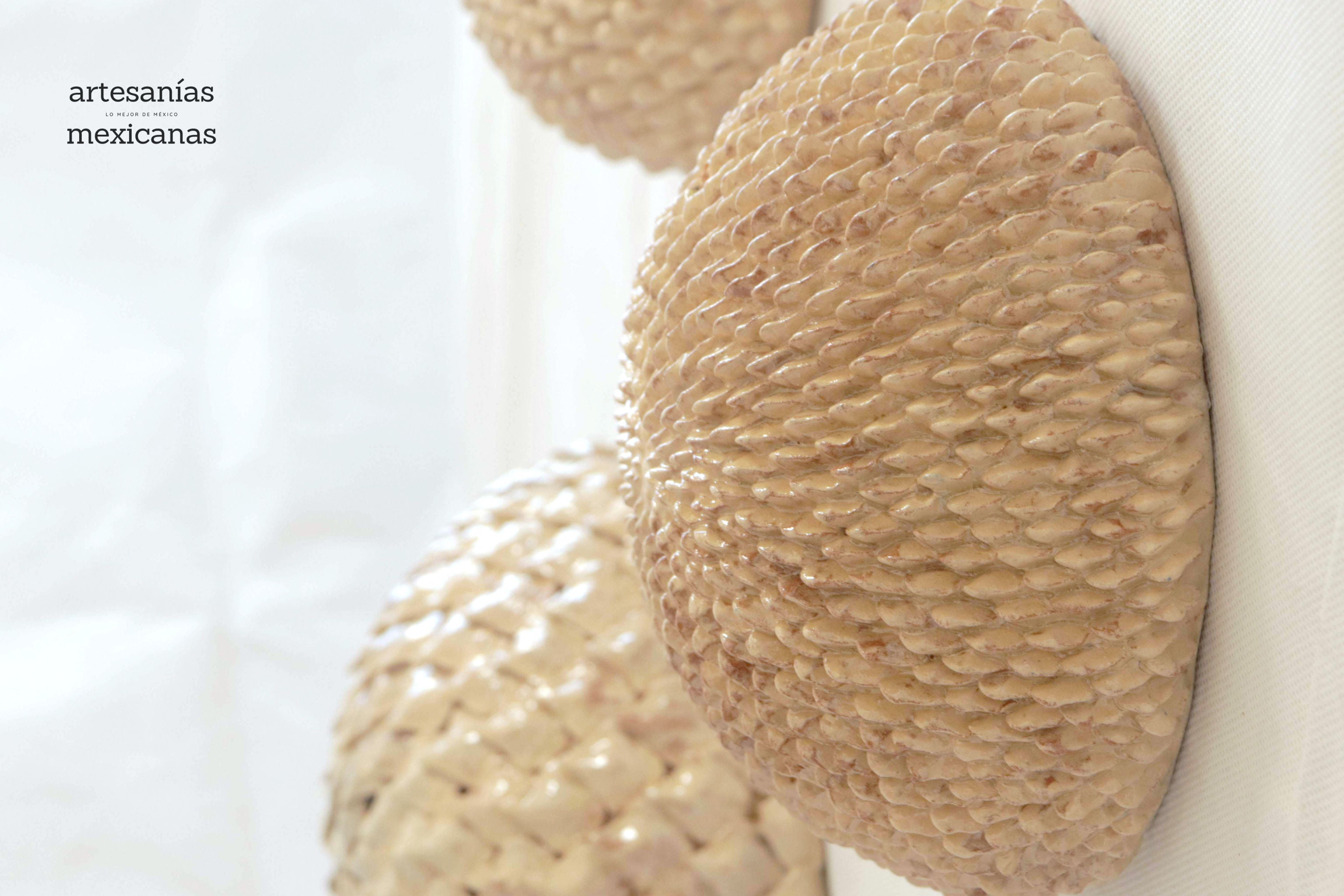 Spheres vidriadas beige Wall Aristeo Gtz