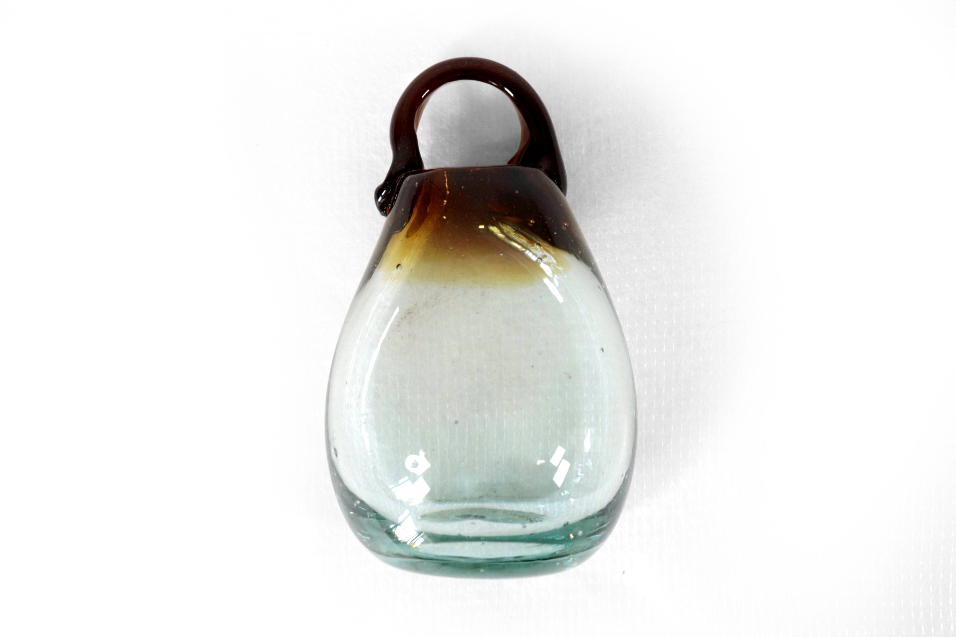 Set of Blown Glass Bottles - Blue Translúcido - 11.4 in. Vidrio Soplado