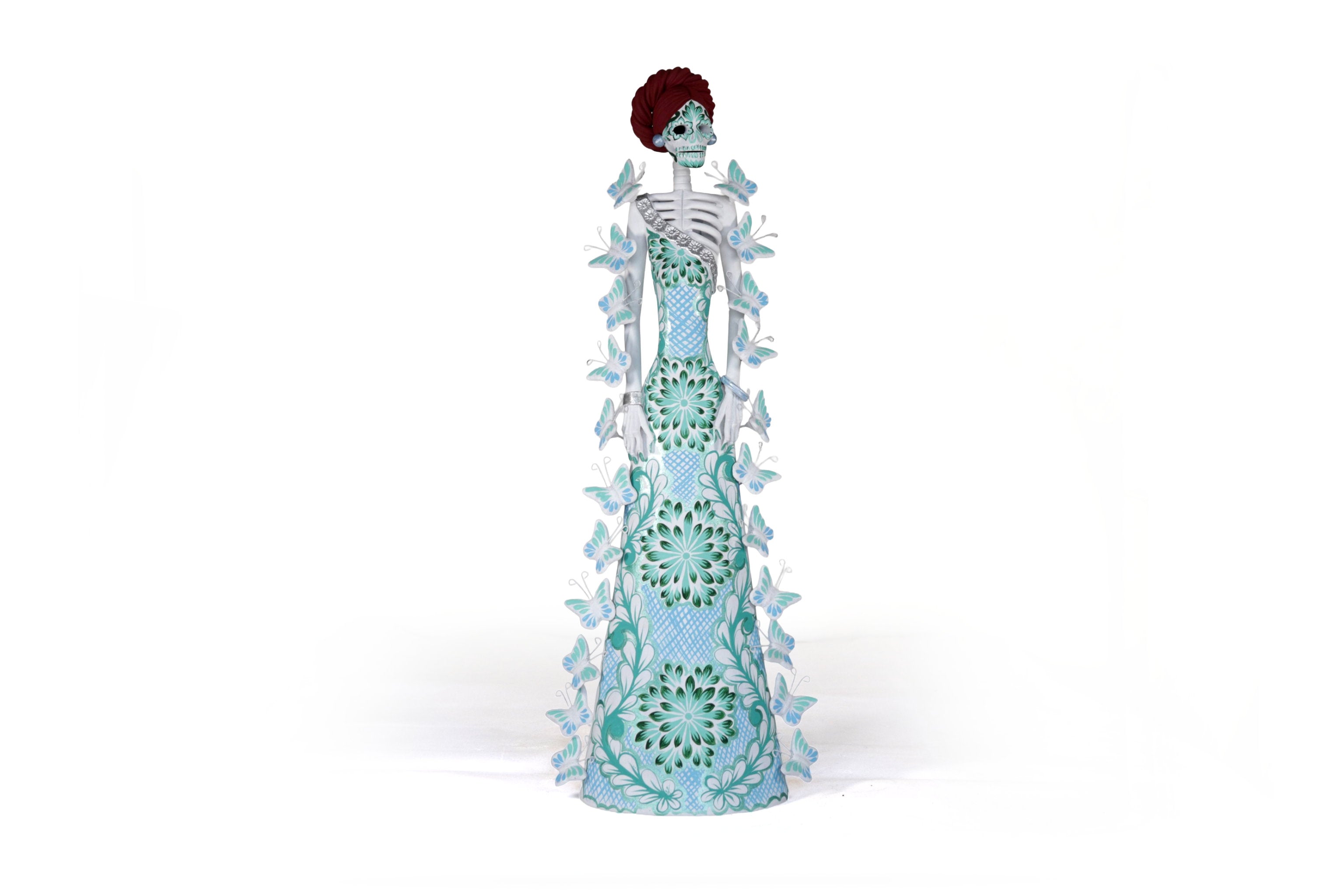 Catrinas hermana white with Turquoise - 20 in. Adan