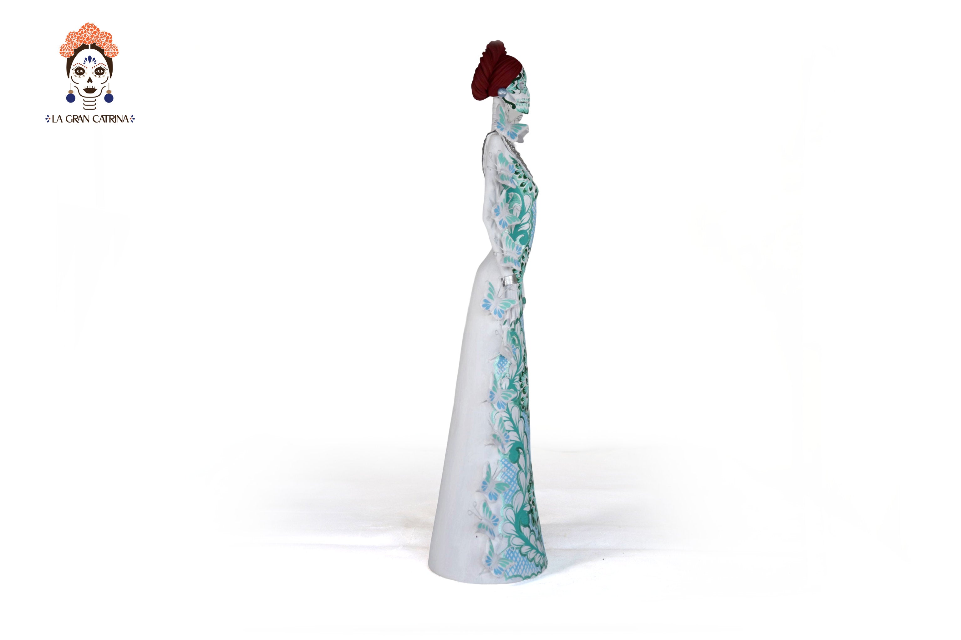 Catrinas hermana white with Turquoise - 20 in. Adan