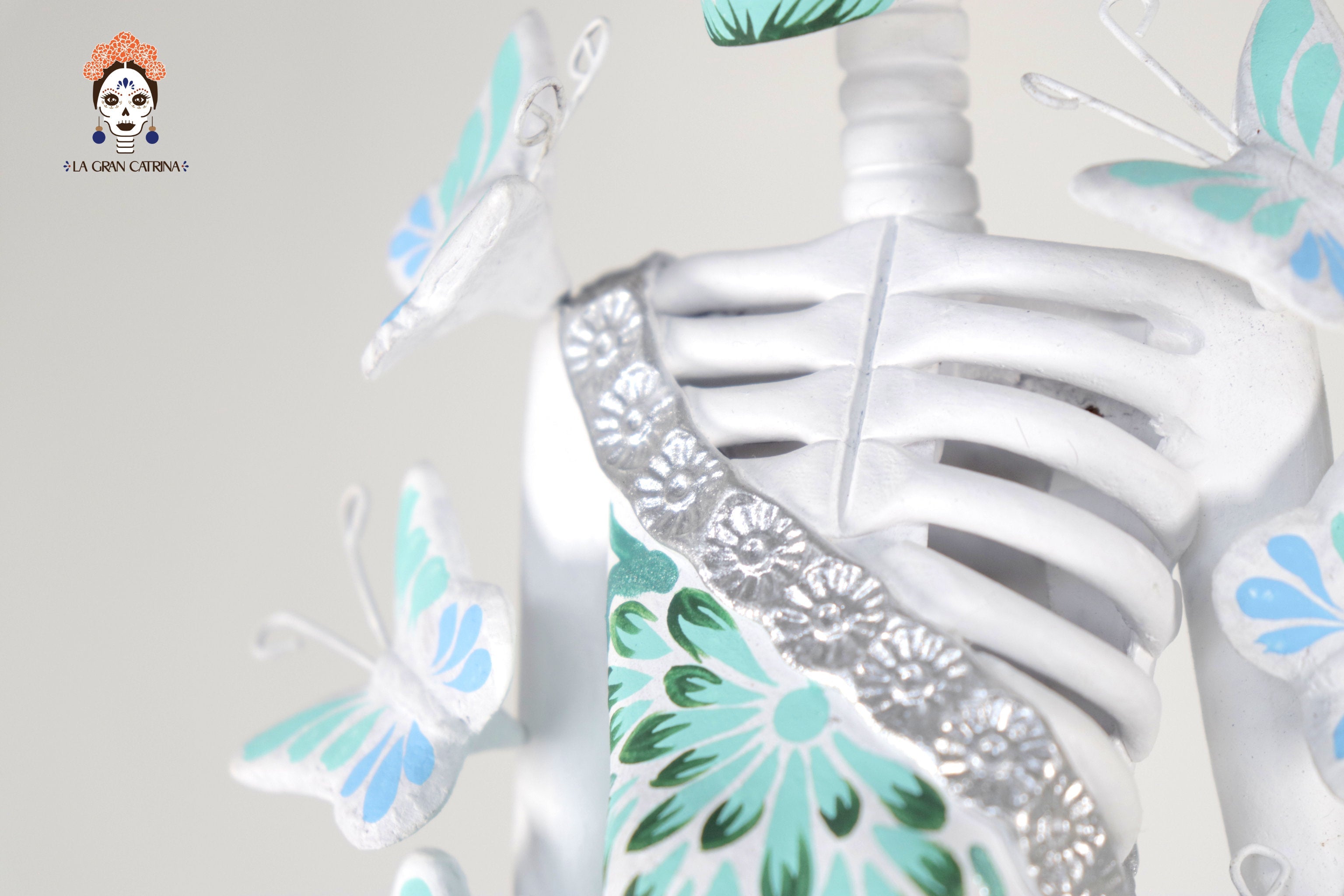Catrinas hermana white with Turquoise - 20 in. Adan