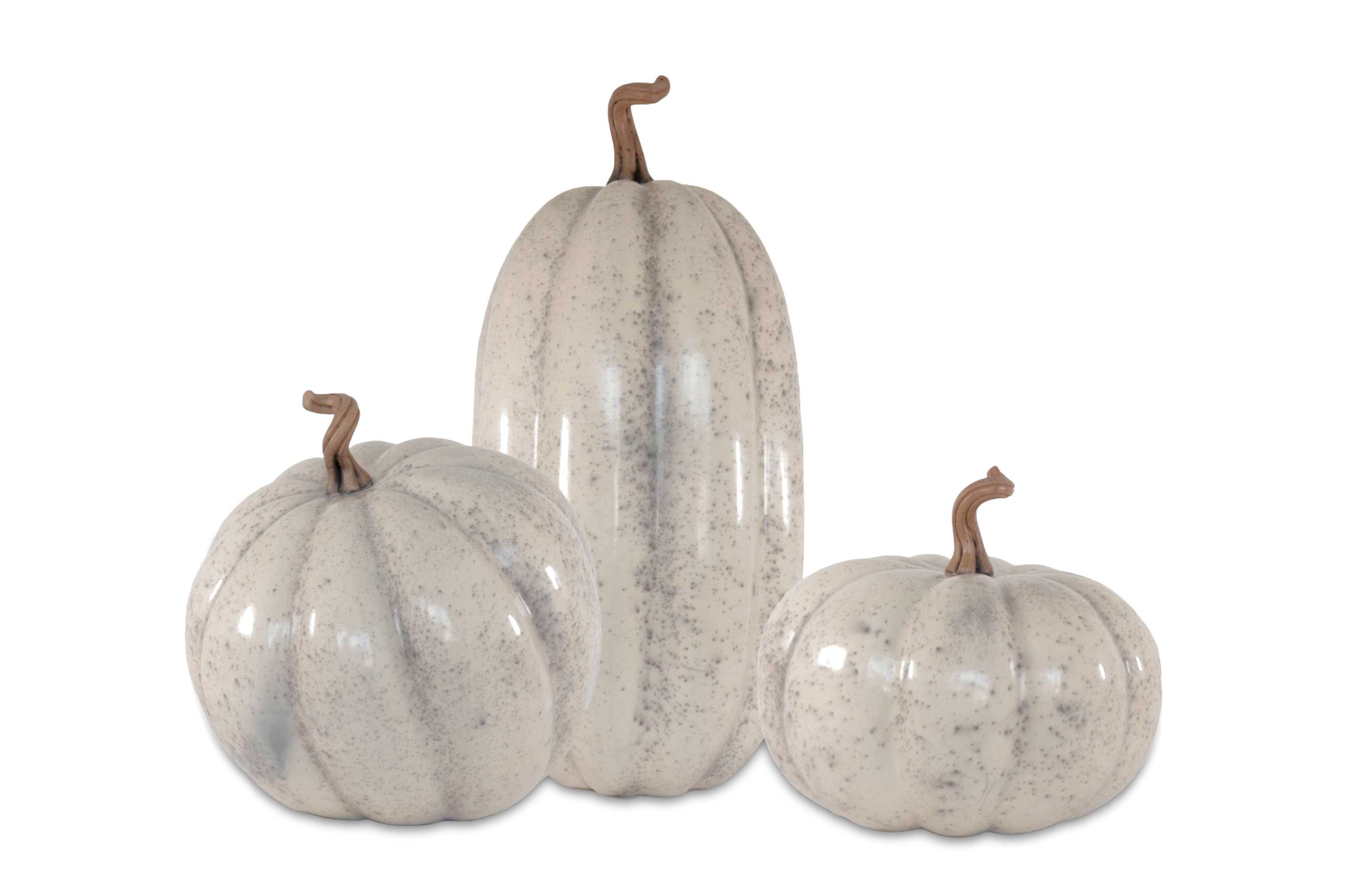Set of Pumpkins White large Trejo