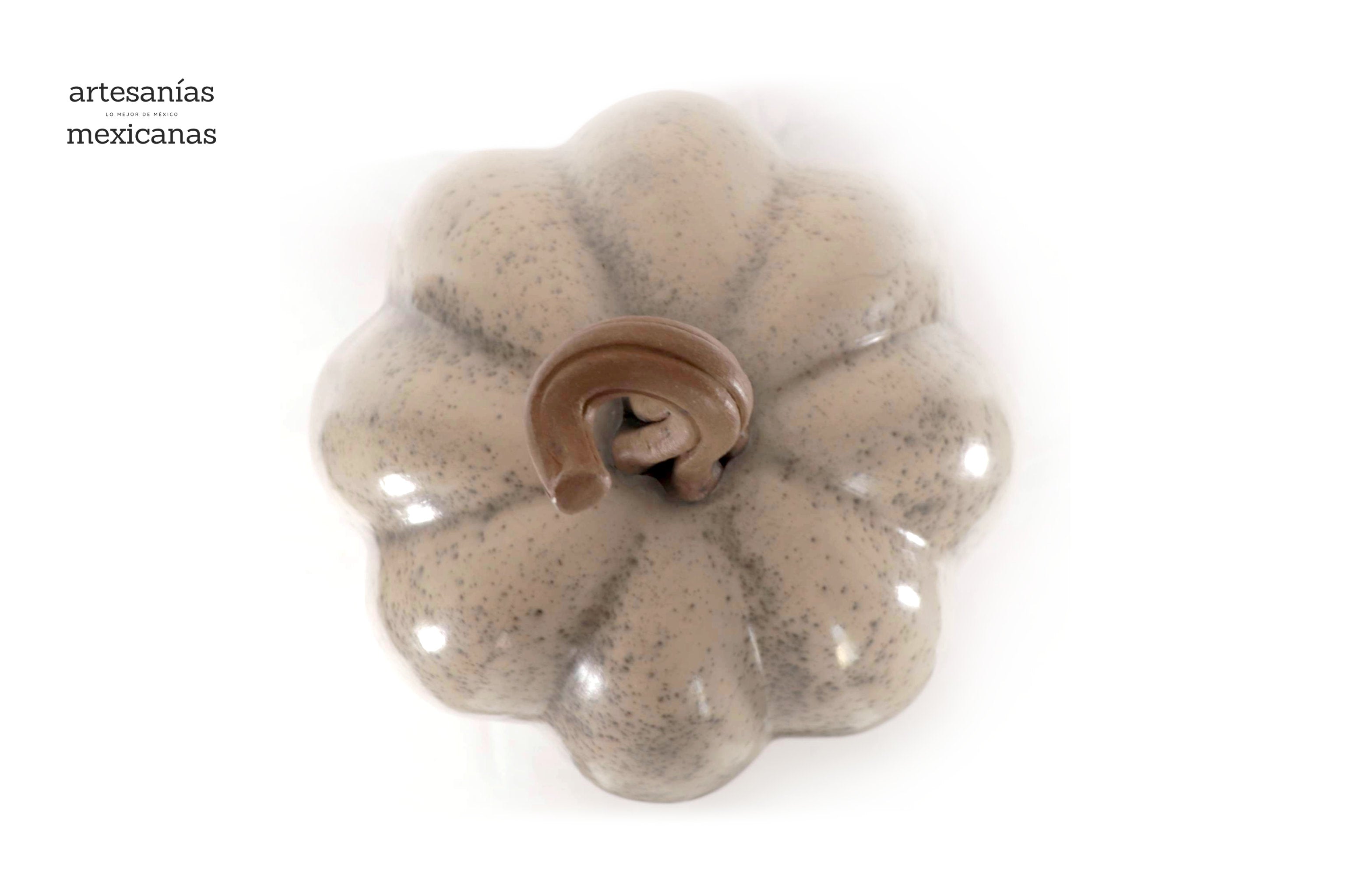 Pumpkin white large Clay - 26.3 in. Trejo