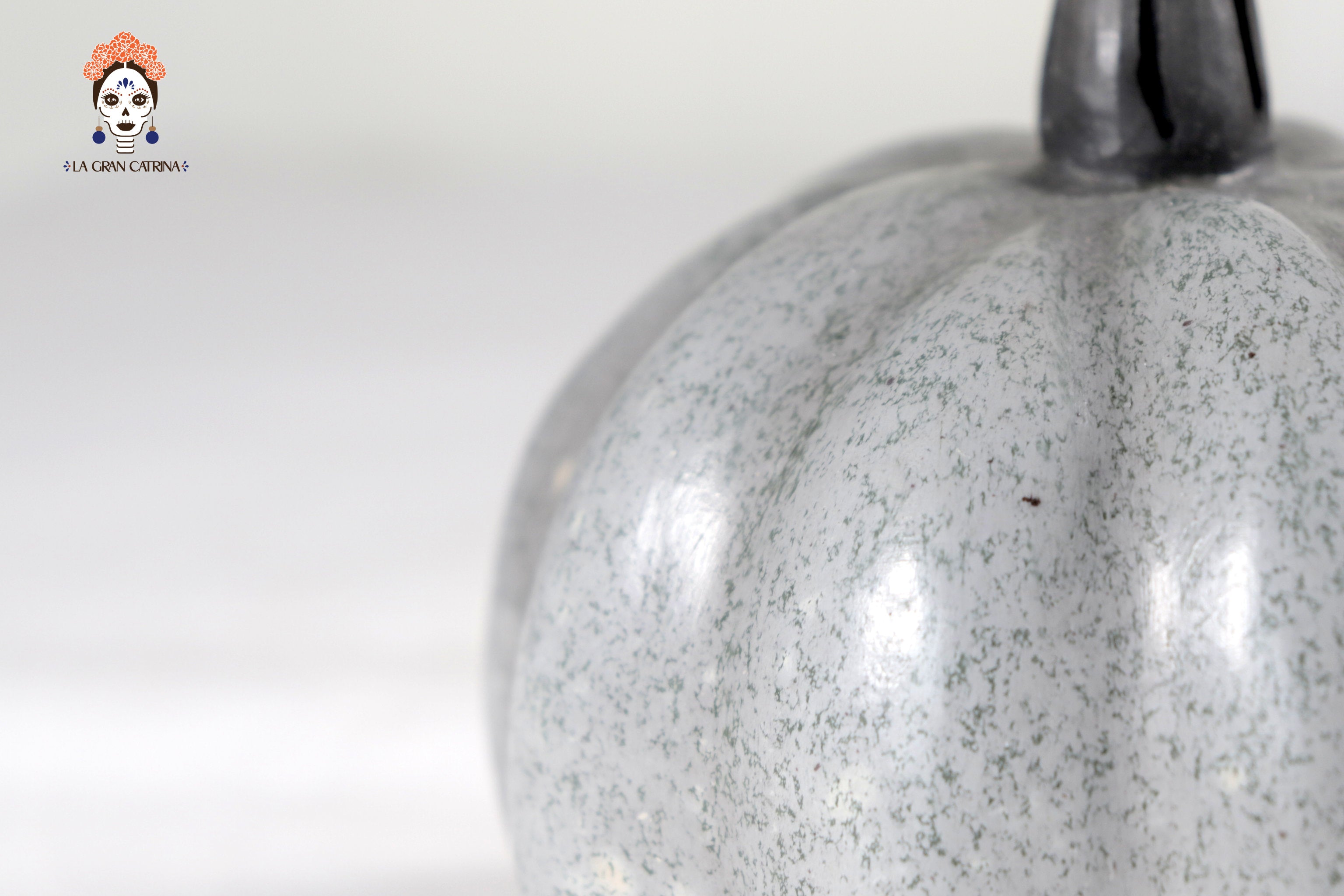 Set of 3 Pumpkins light gray - 9.8 in. Trejo