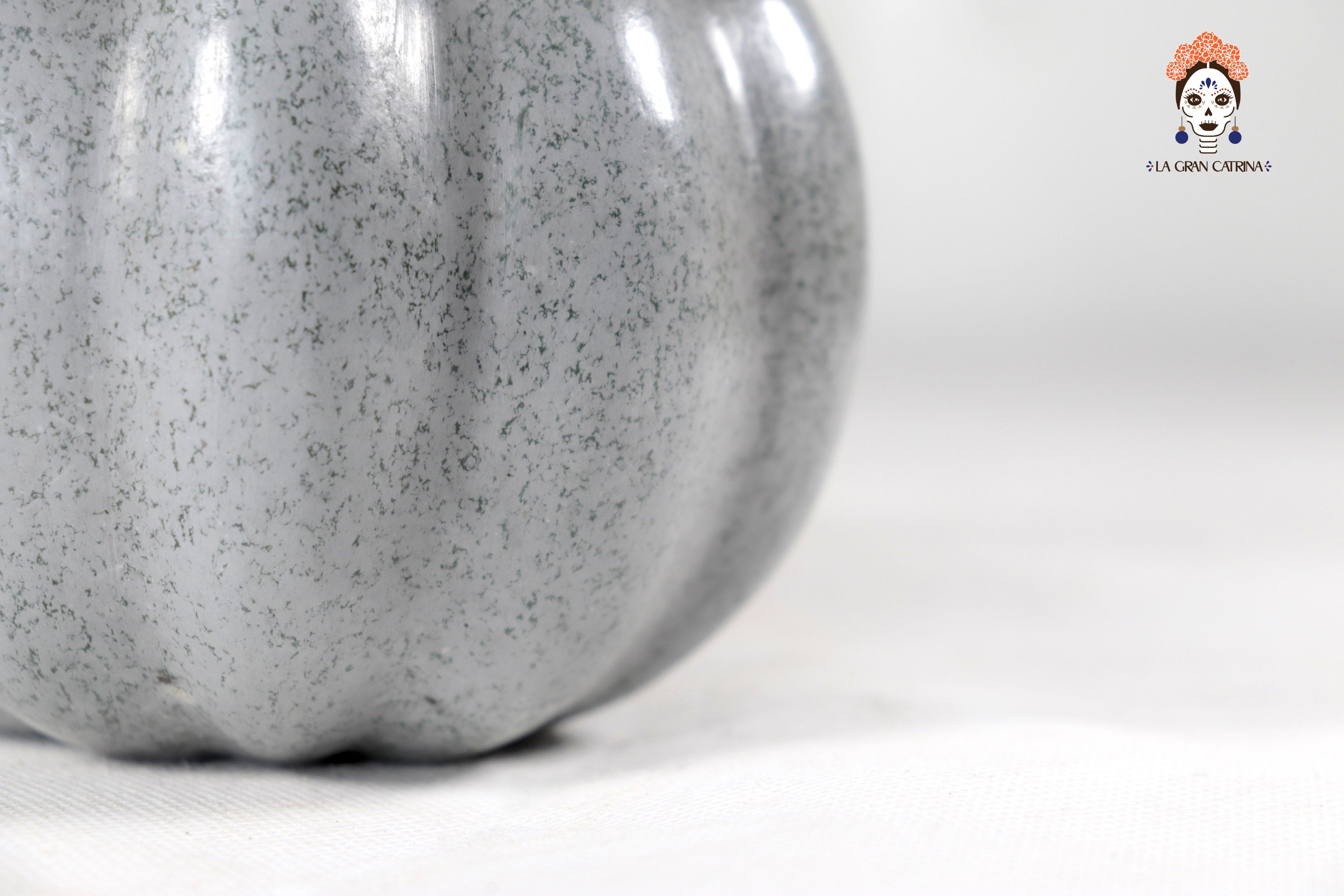 Set of 3 Pumpkins light gray - 9.8 in. Trejo