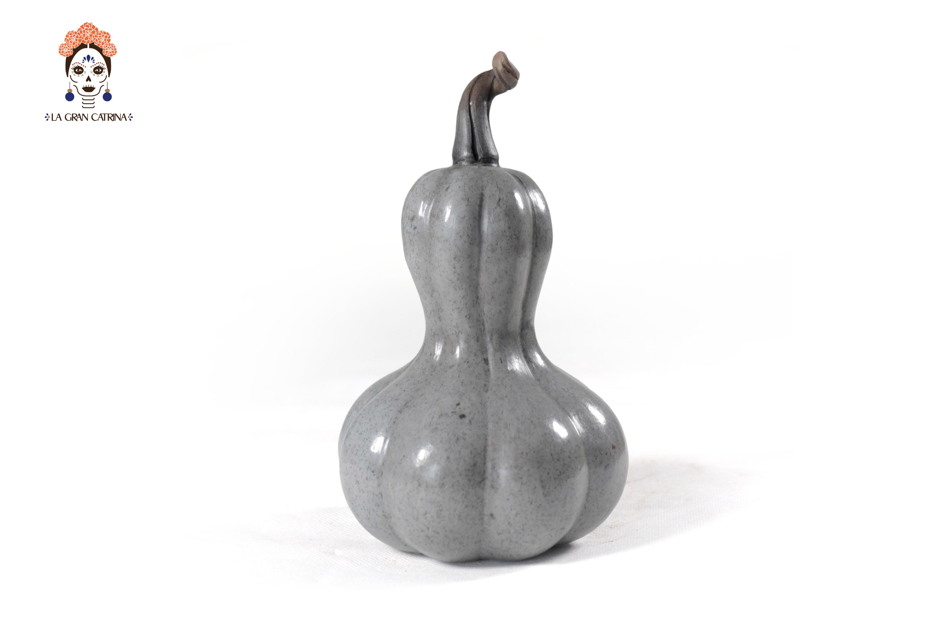 Set of 3 Pumpkins light gray - 9.8 in. Trejo