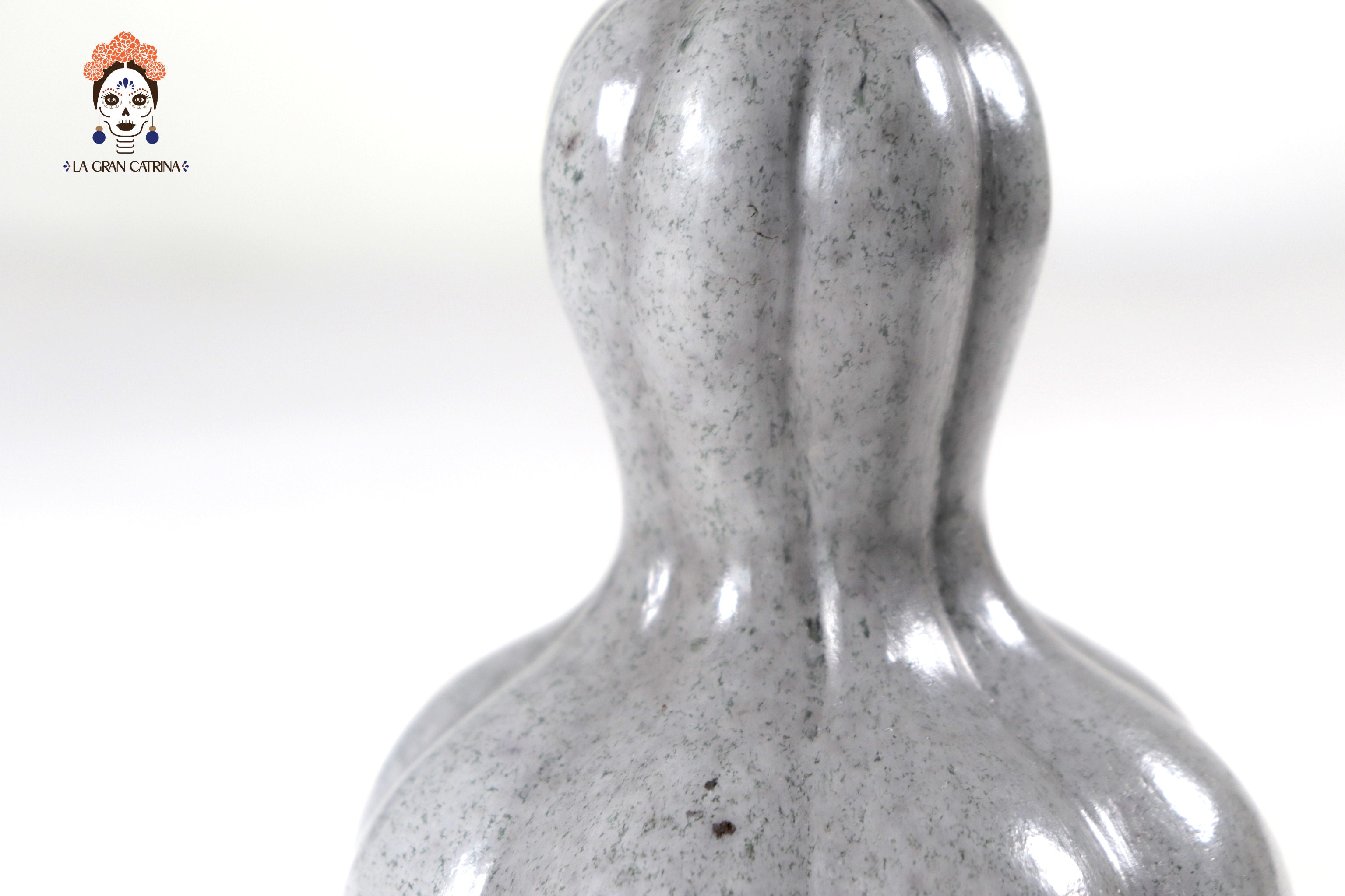 Set of 3 Pumpkins light gray - 9.8 in. Trejo