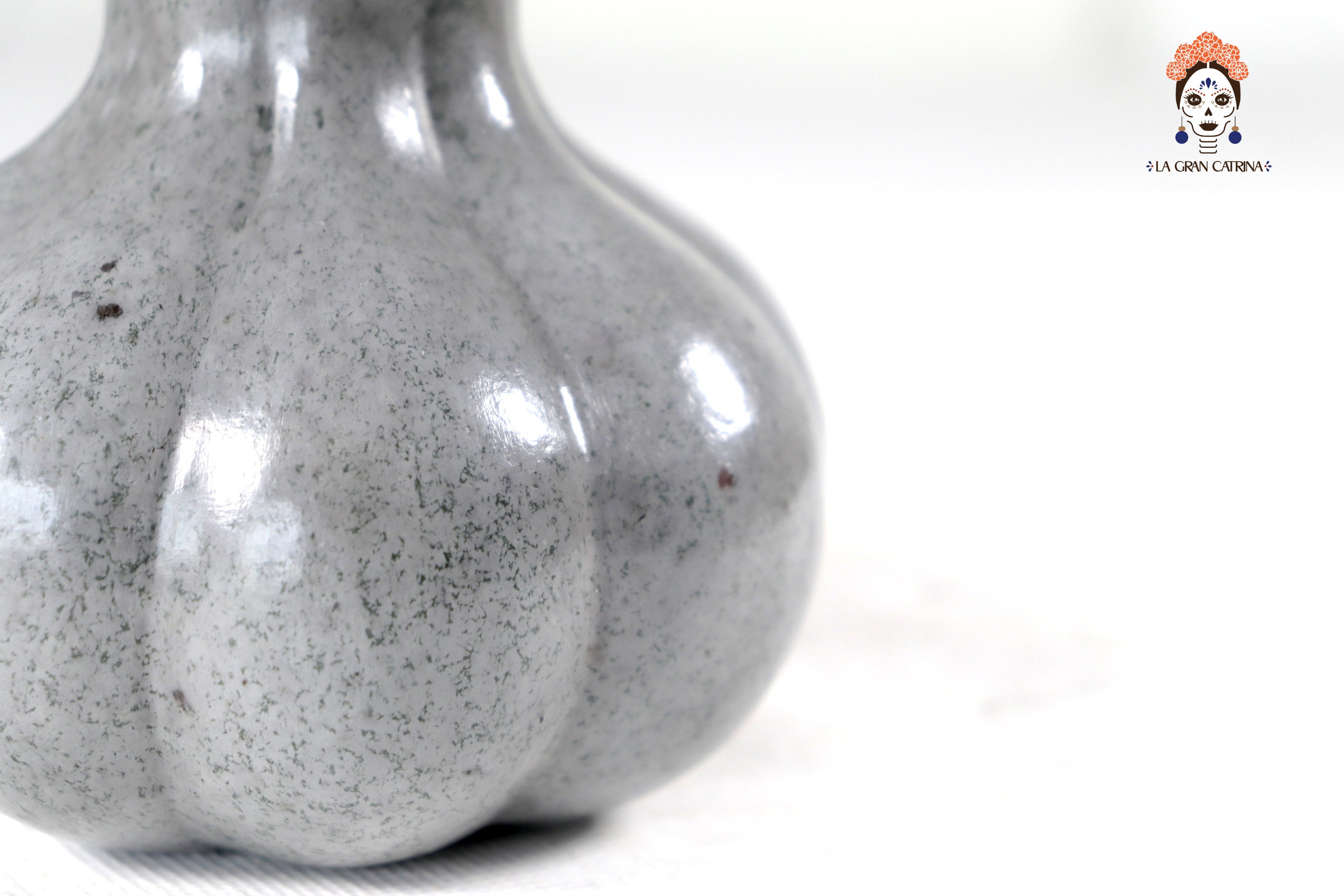 Set of 3 Pumpkins light gray - 9.8 in. Trejo