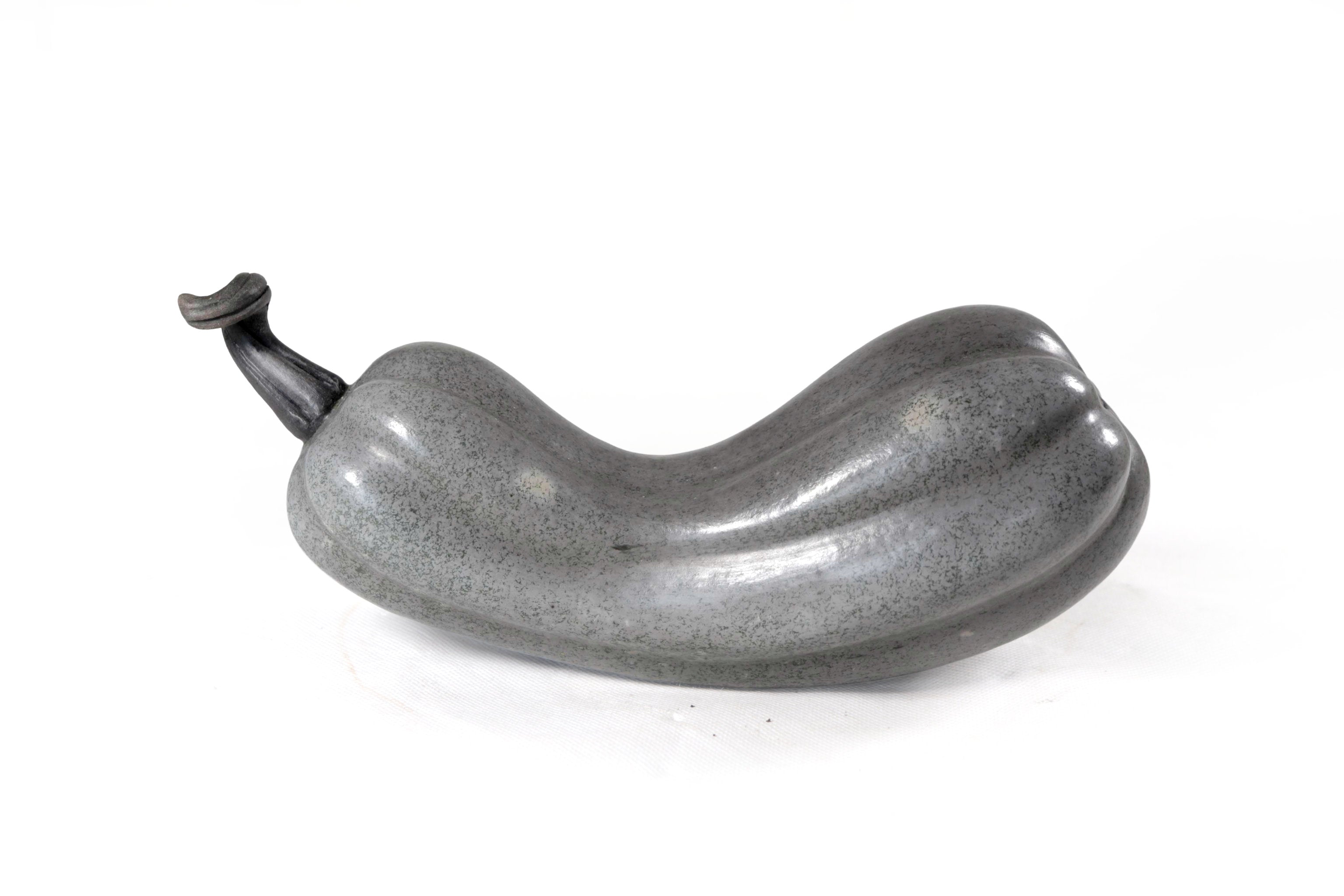 Set of 3 Pumpkins light gray - 9.8 in. Trejo