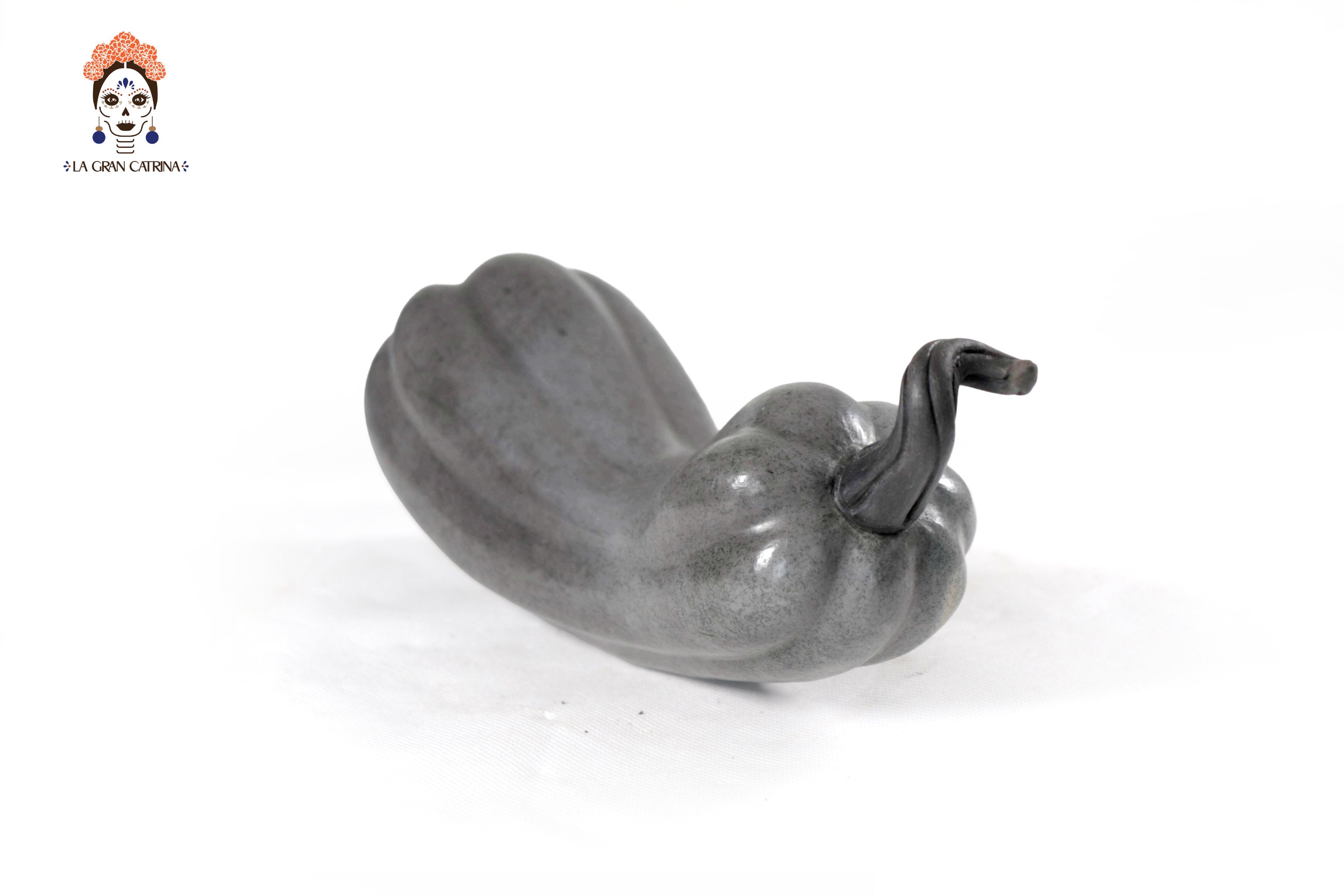 Set of 3 Pumpkins light gray - 9.8 in. Trejo