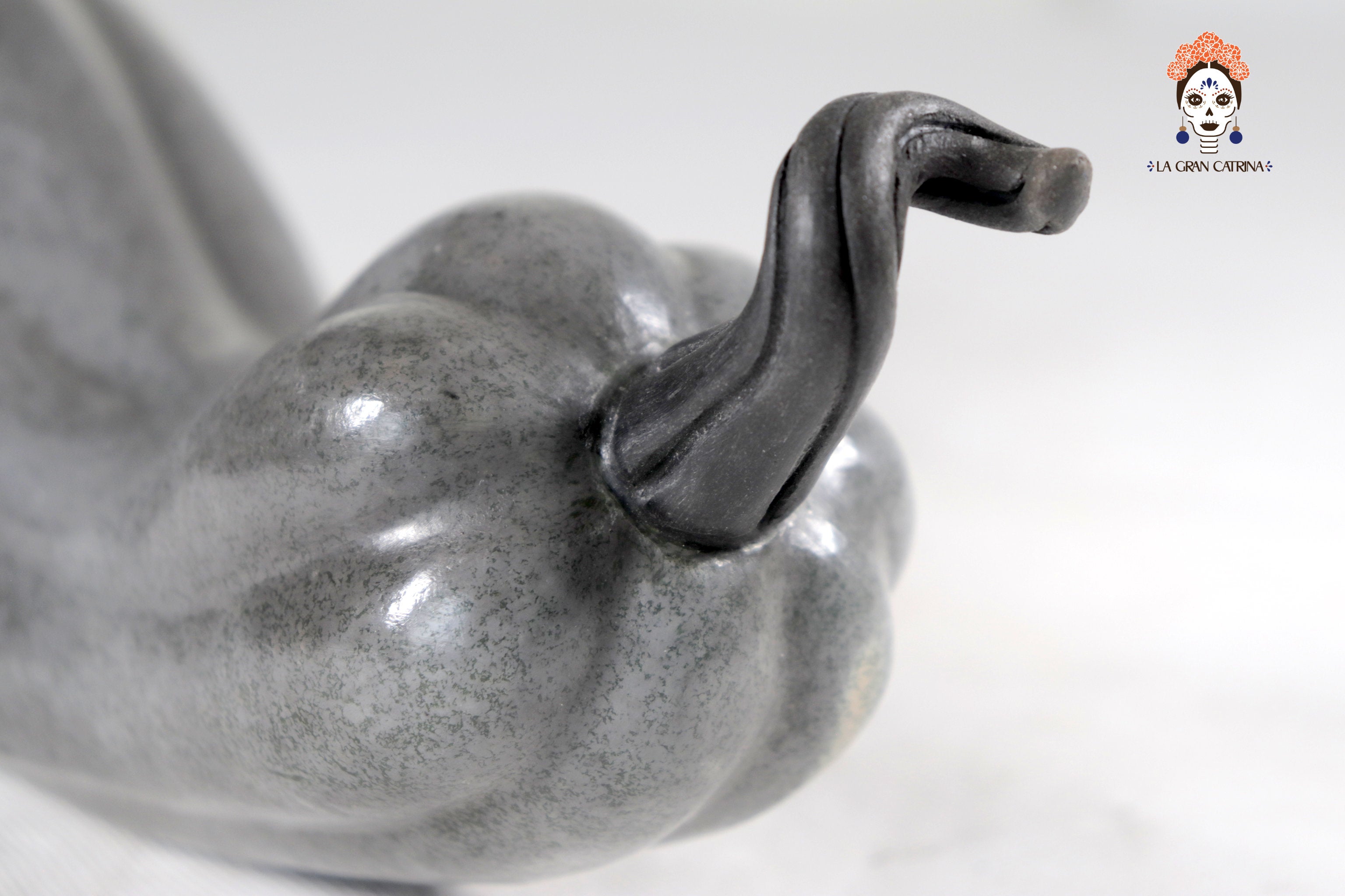 Set of 3 Pumpkins light gray - 9.8 in. Trejo