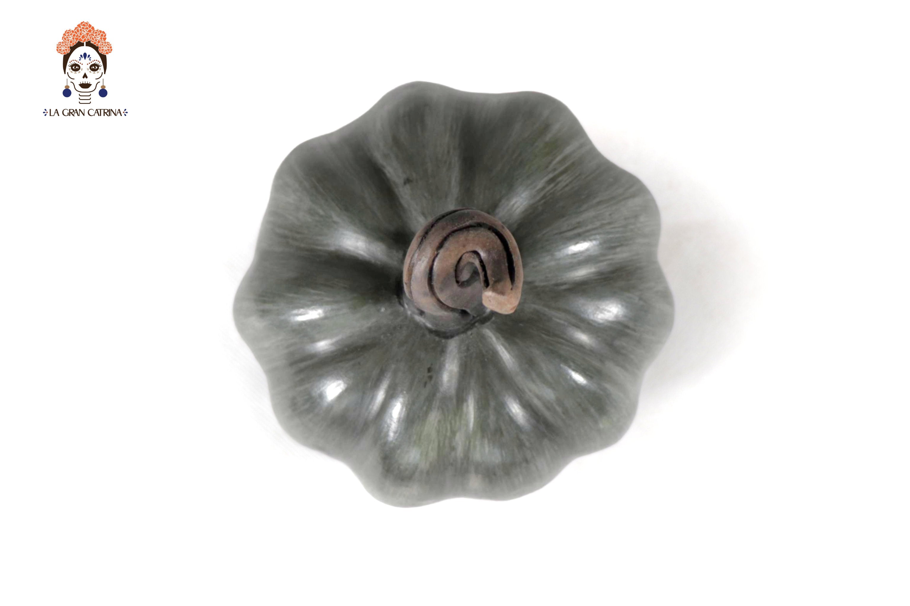 Set of 3 Pumpkins dark gray - 9.8 in. Trejo