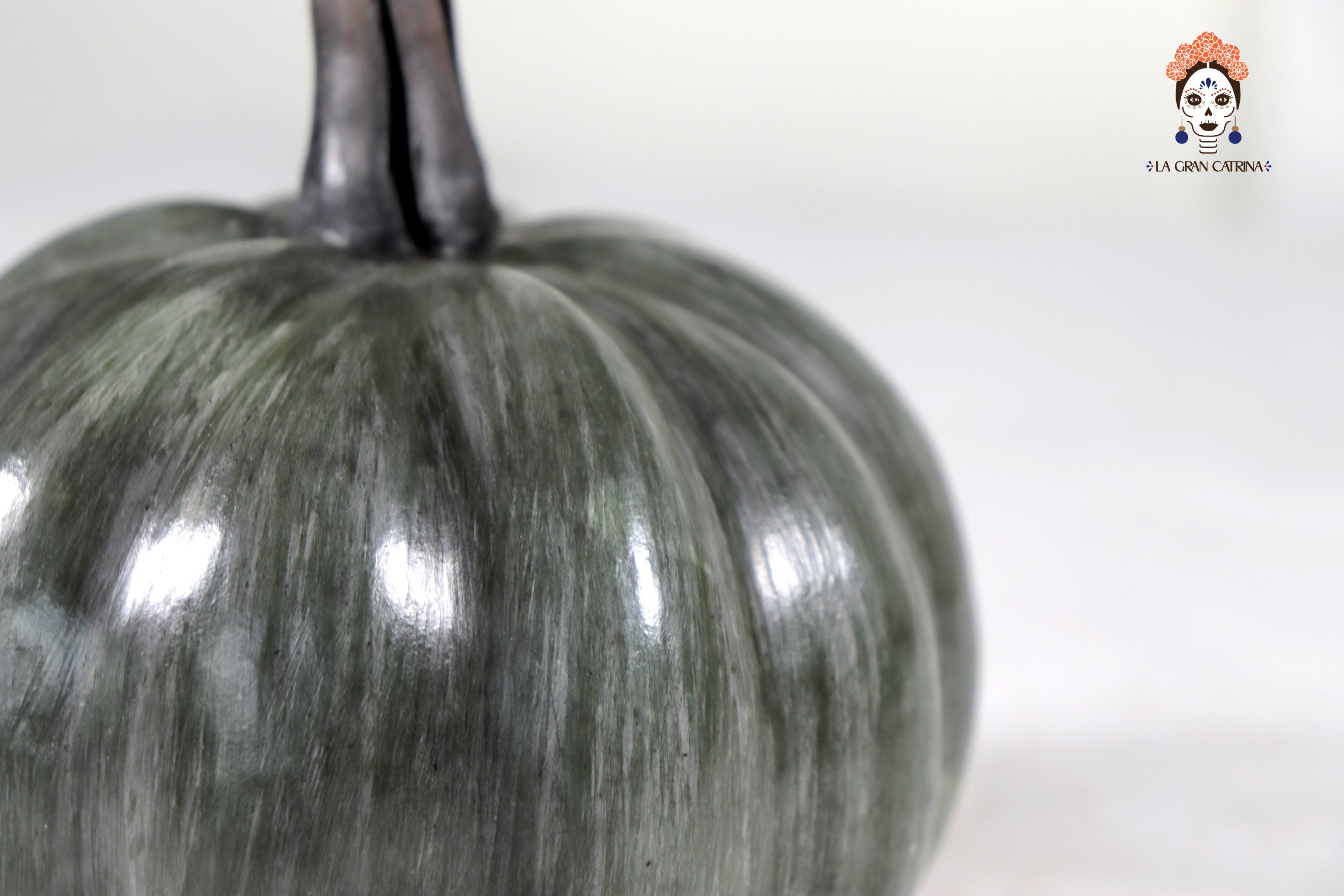 Set of 3 Pumpkins dark gray - 9.8 in. Trejo