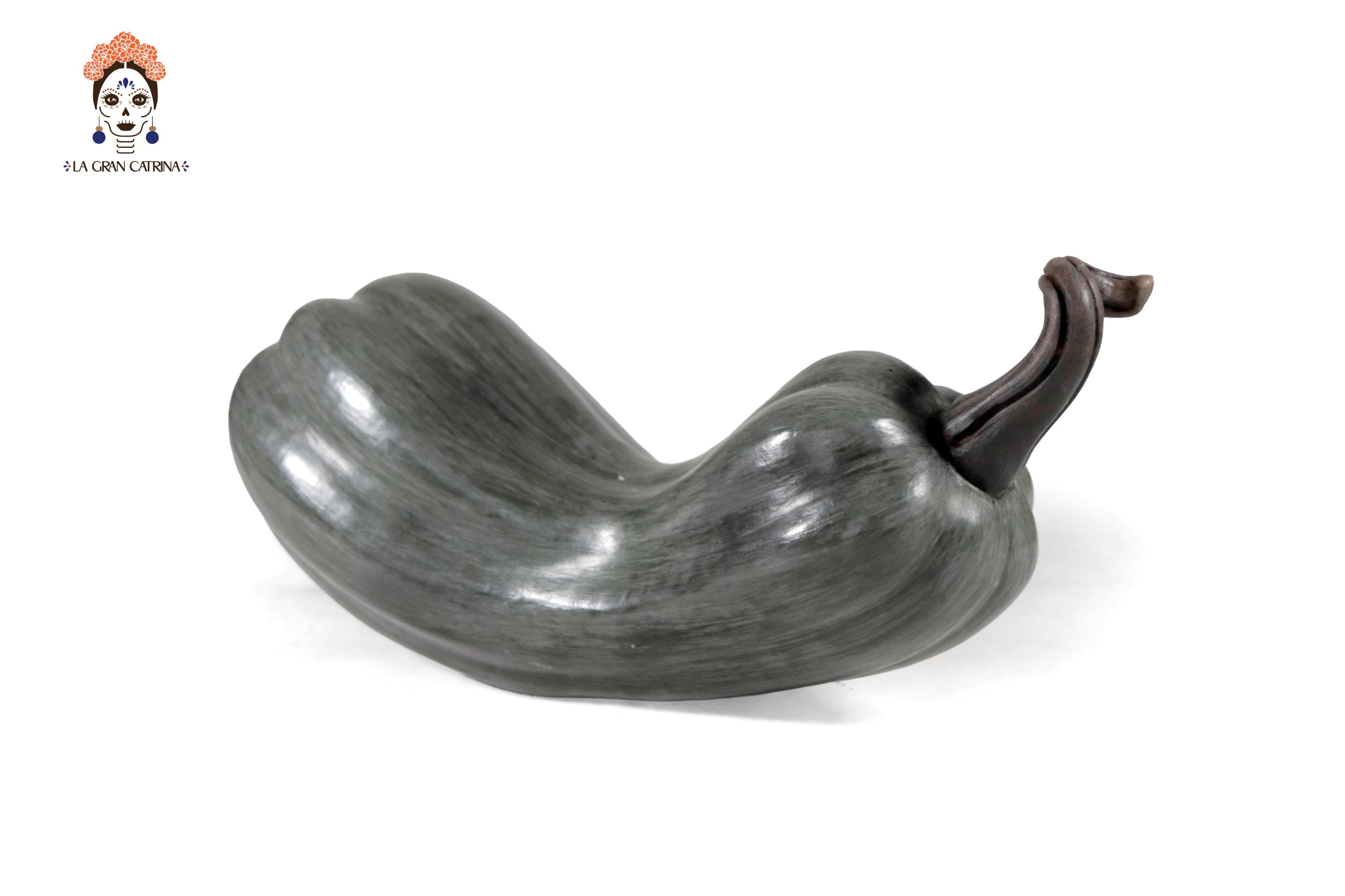 Set of 3 Pumpkins dark gray - 9.8 in. Trejo