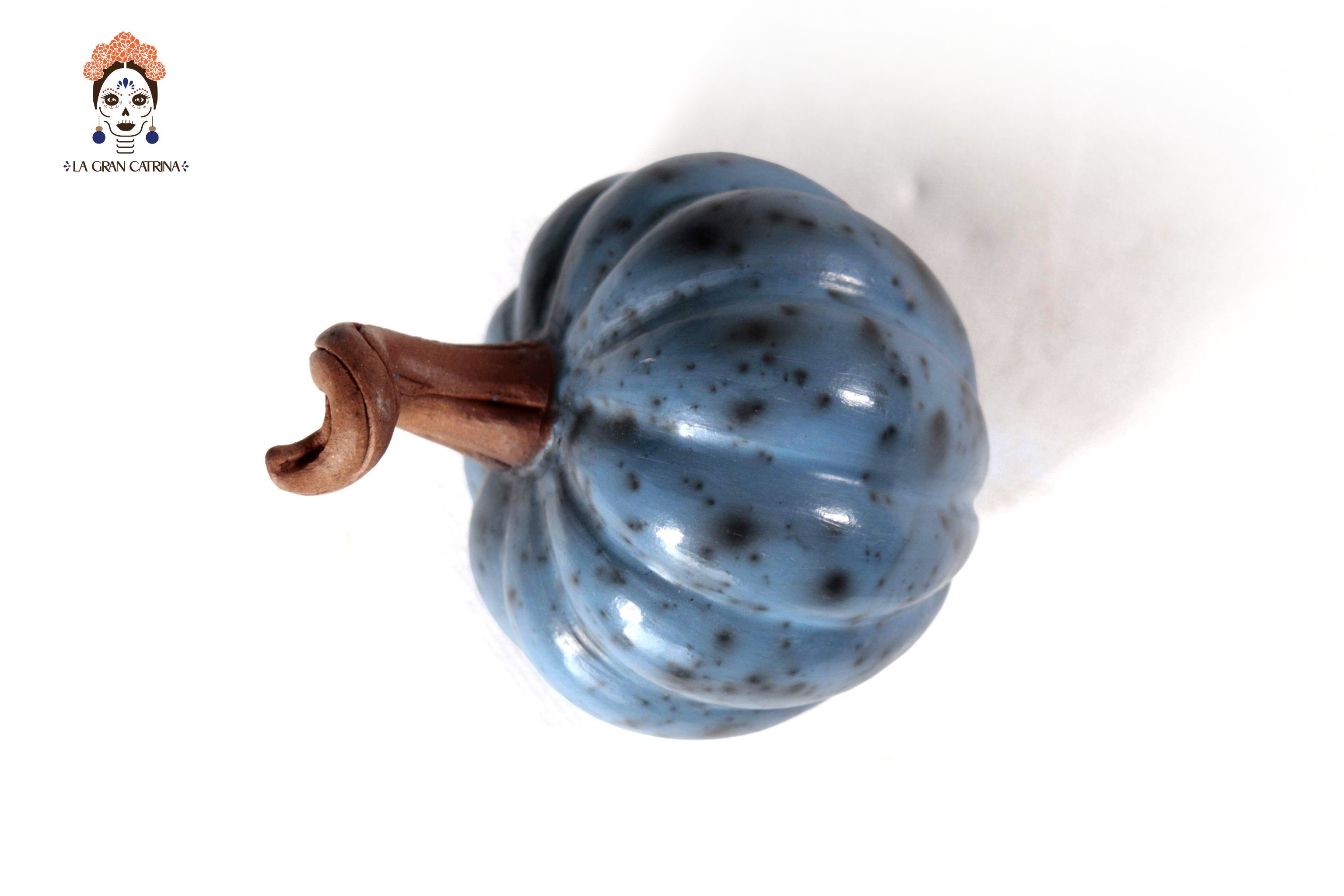 Set of 3 Pumpkins light blue - 9.8 in. Trejo