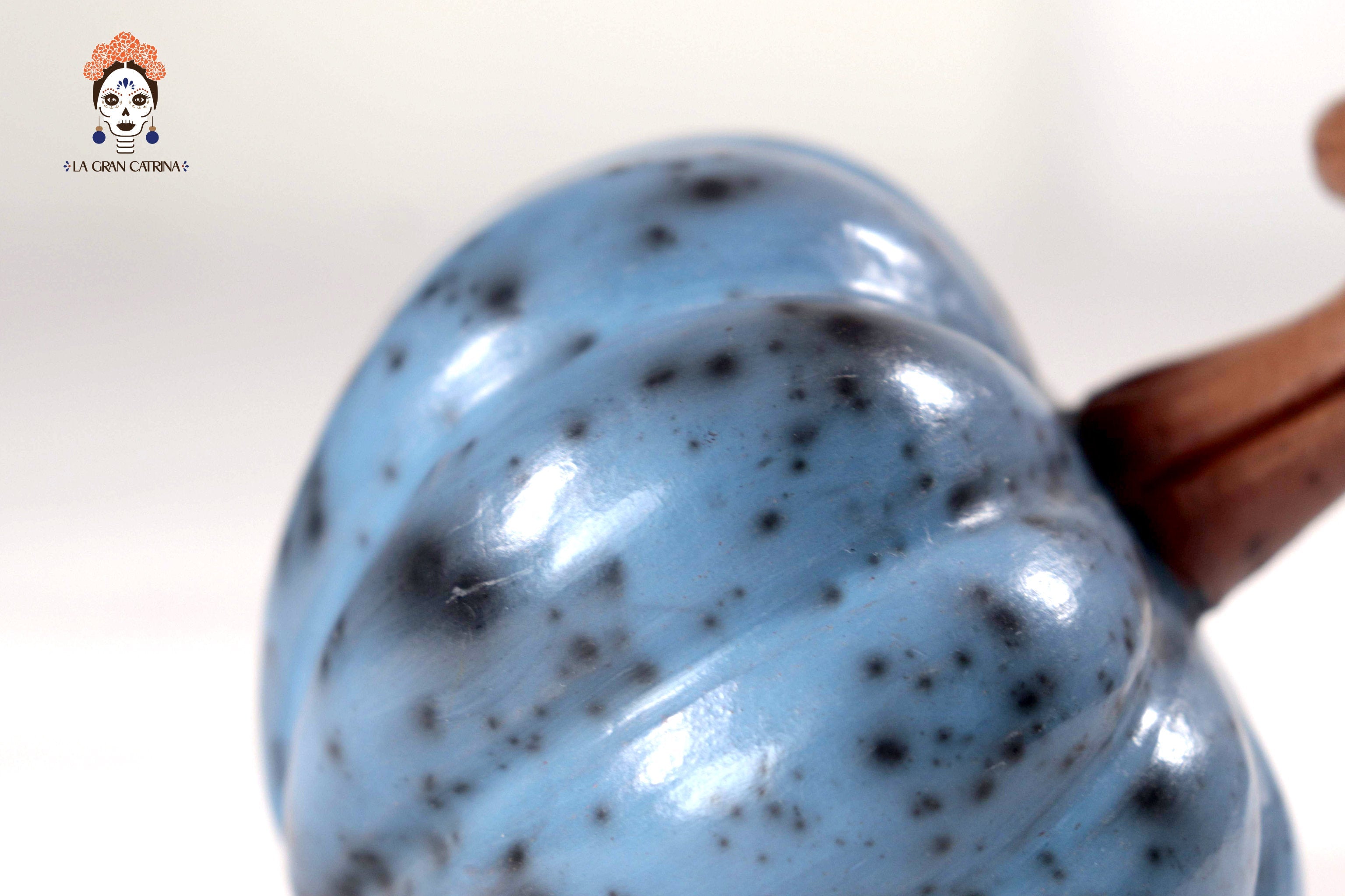 Set of 3 Pumpkins light blue - 9.8 in. Trejo
