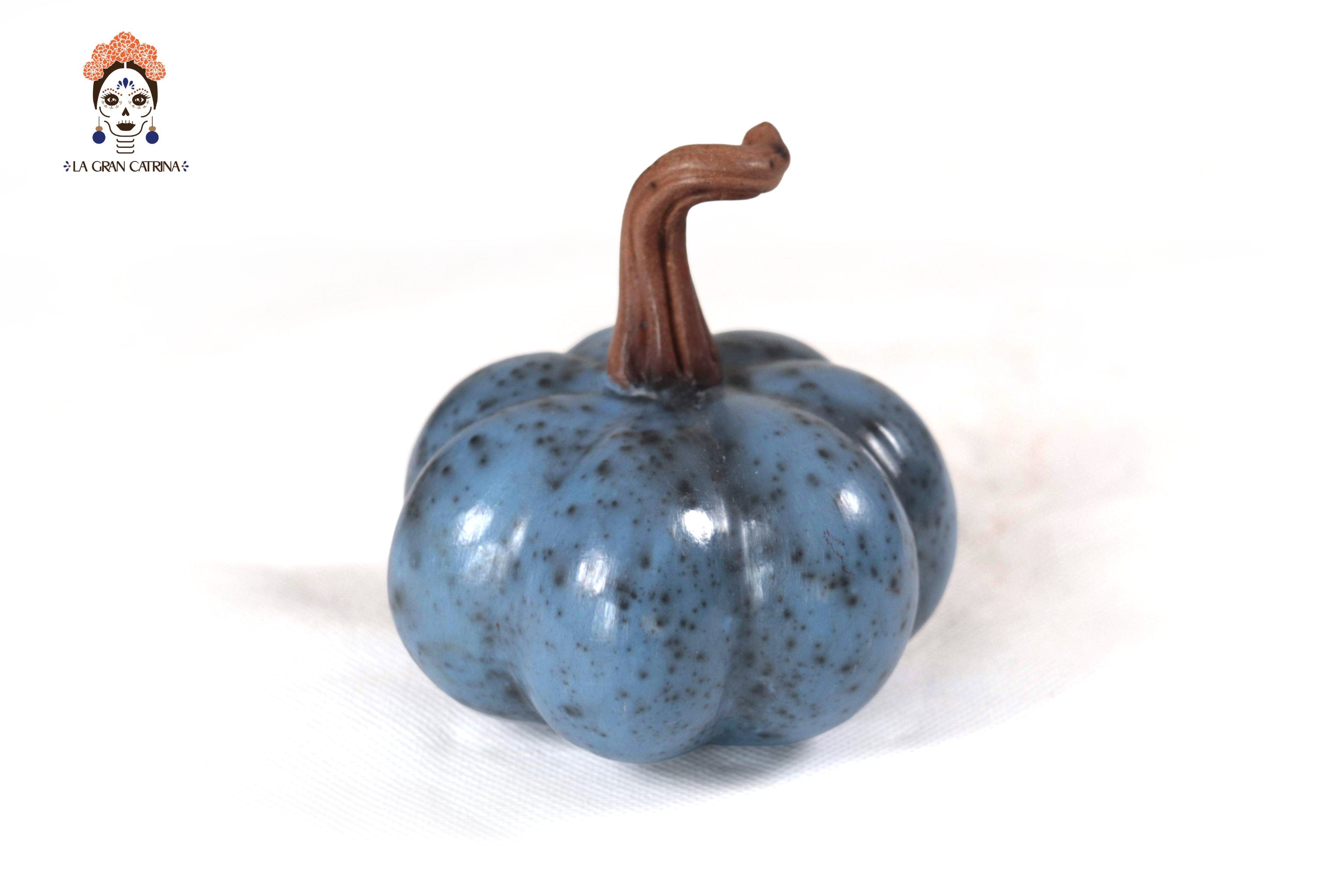 Set of 3 Pumpkins light blue - 9.8 in. Trejo