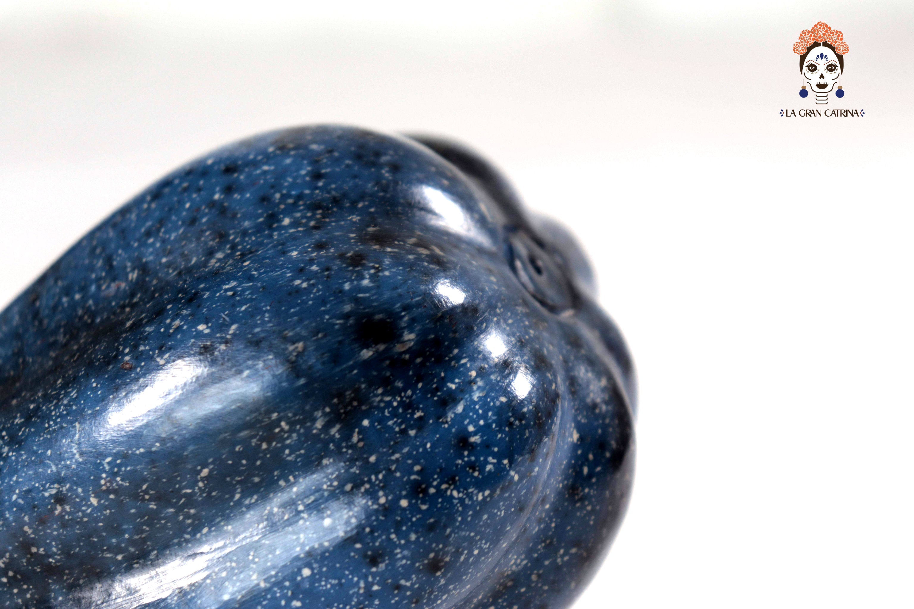 Set of 3 Pumpkins dark blue - 9.8 in. Trejo