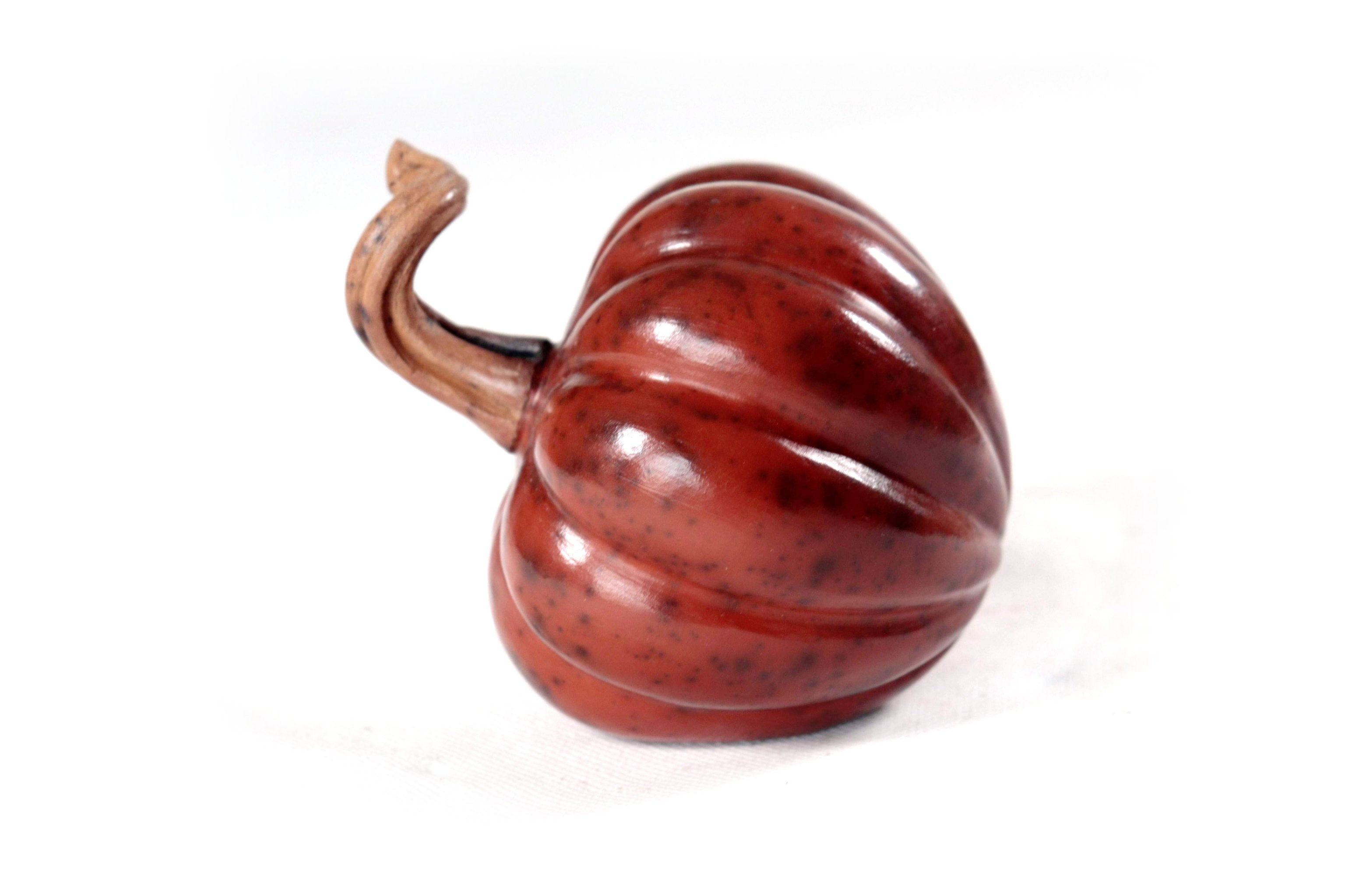 Set of 3 Pumpkins dark red - 9.8 in. Trejo