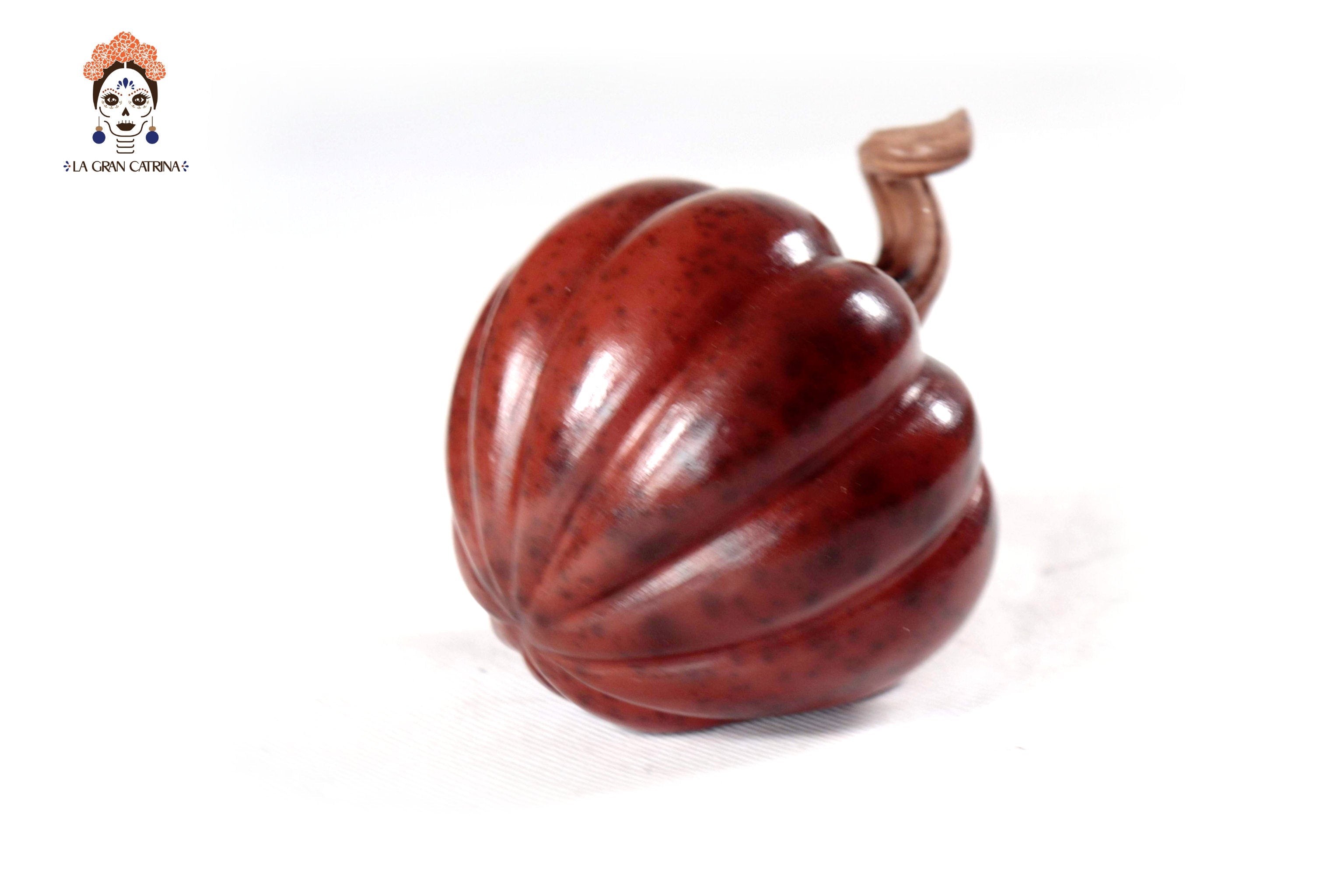 Set of 3 Pumpkins dark red - 9.8 in. Trejo