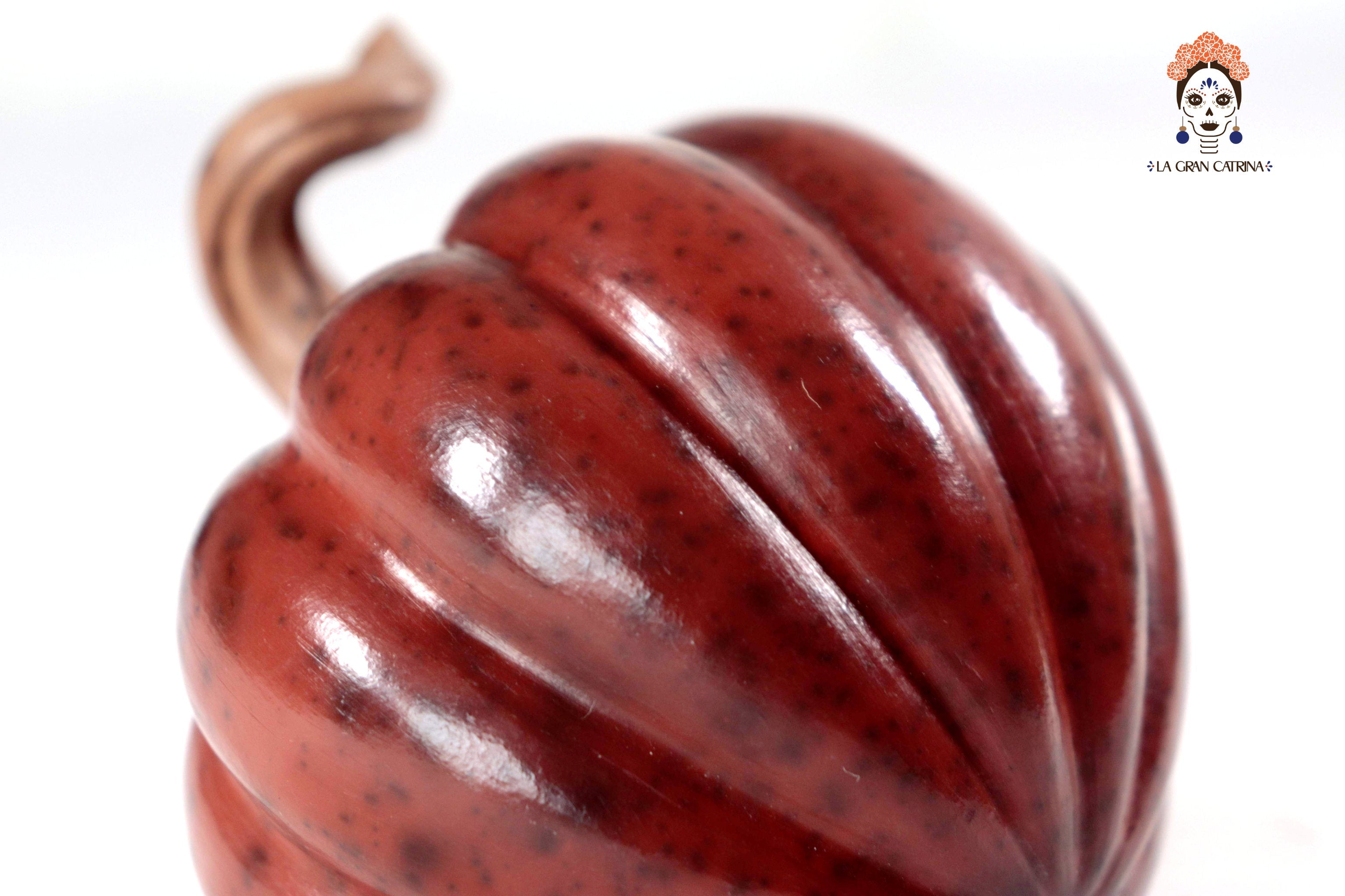 Set of 3 Pumpkins dark red - 9.8 in. Trejo