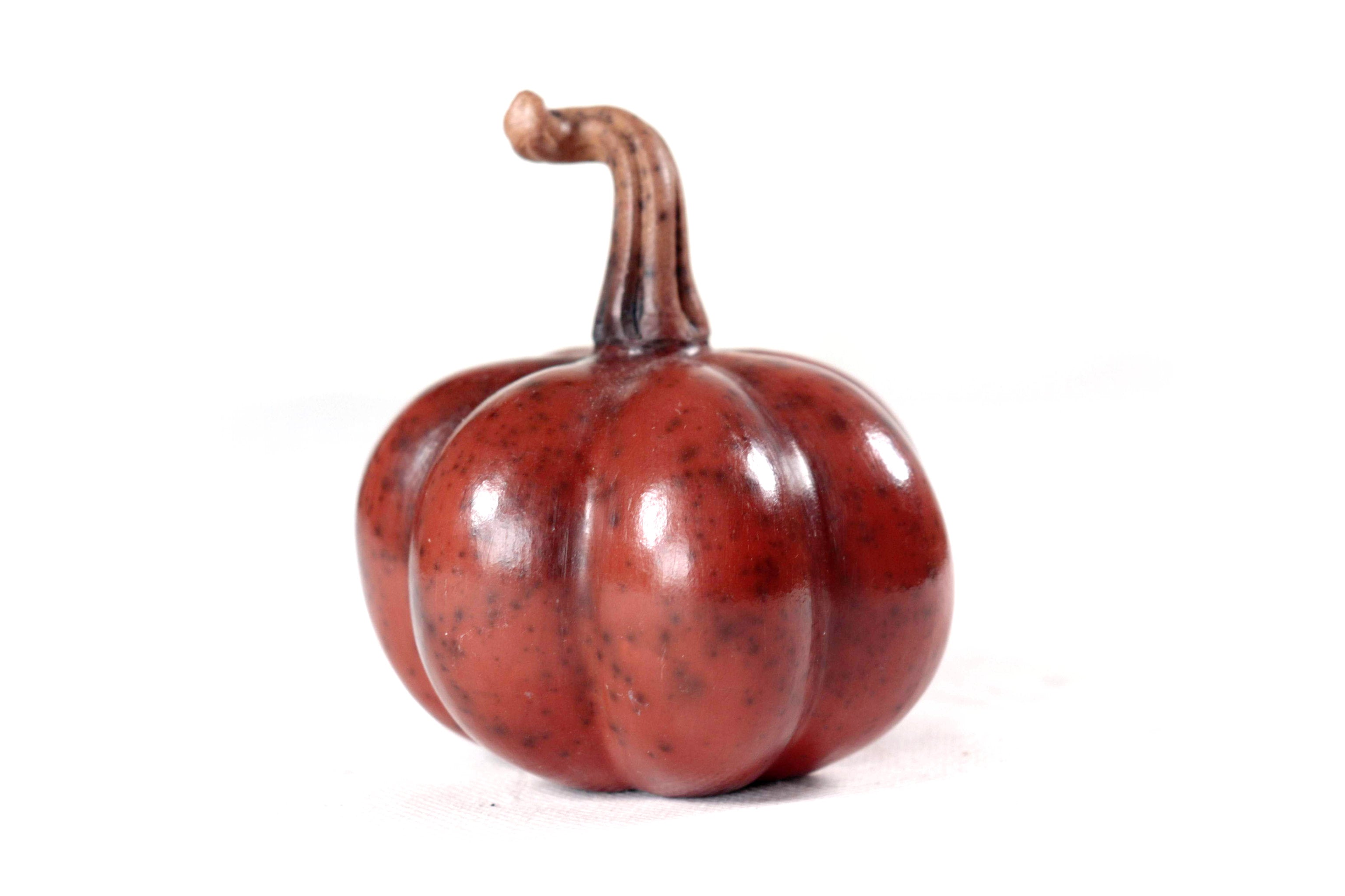 Set of 3 Pumpkins dark red - 9.8 in. Trejo