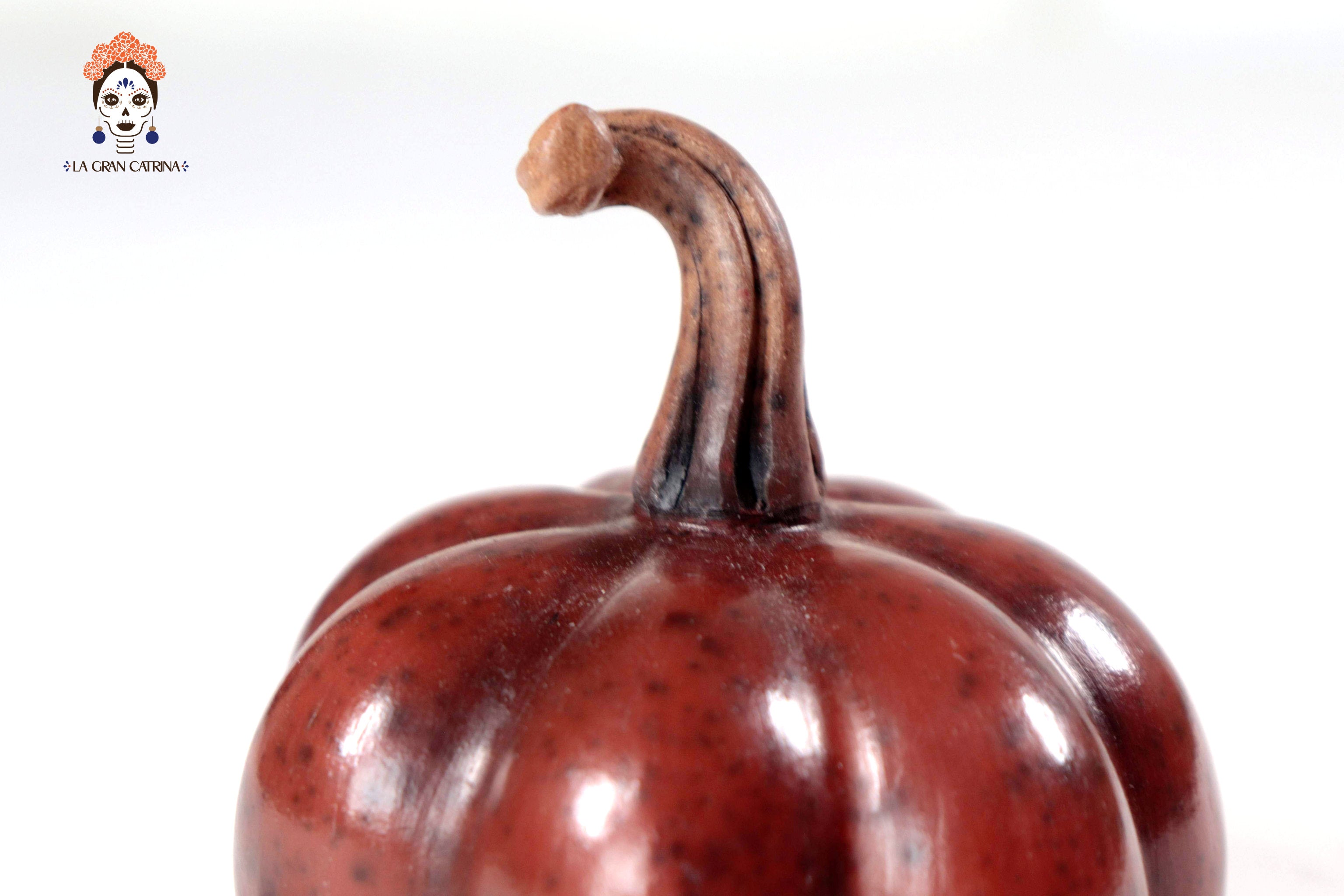 Set of 3 Pumpkins dark red - 9.8 in. Trejo