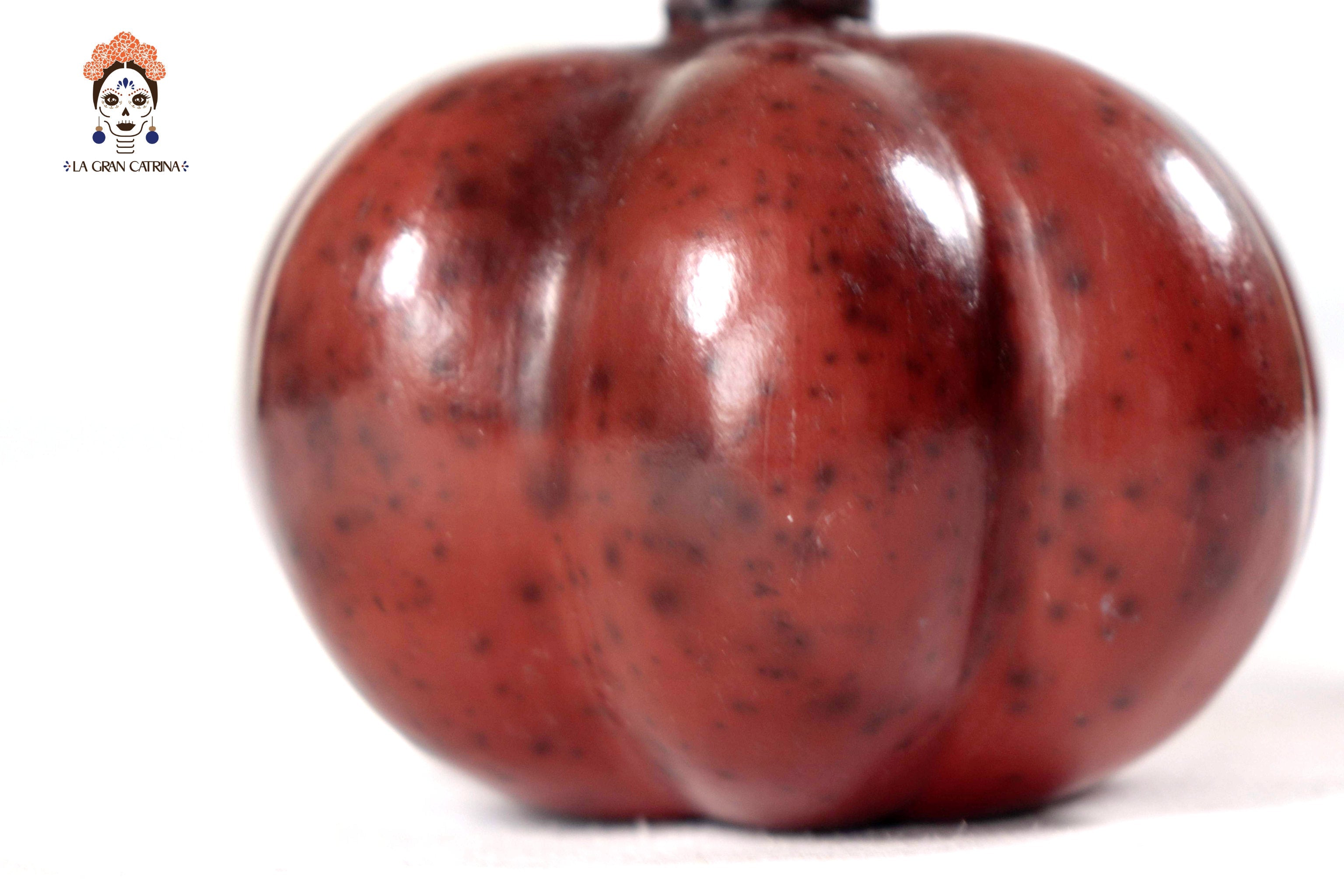 Set of 3 Pumpkins dark red - 9.8 in. Trejo