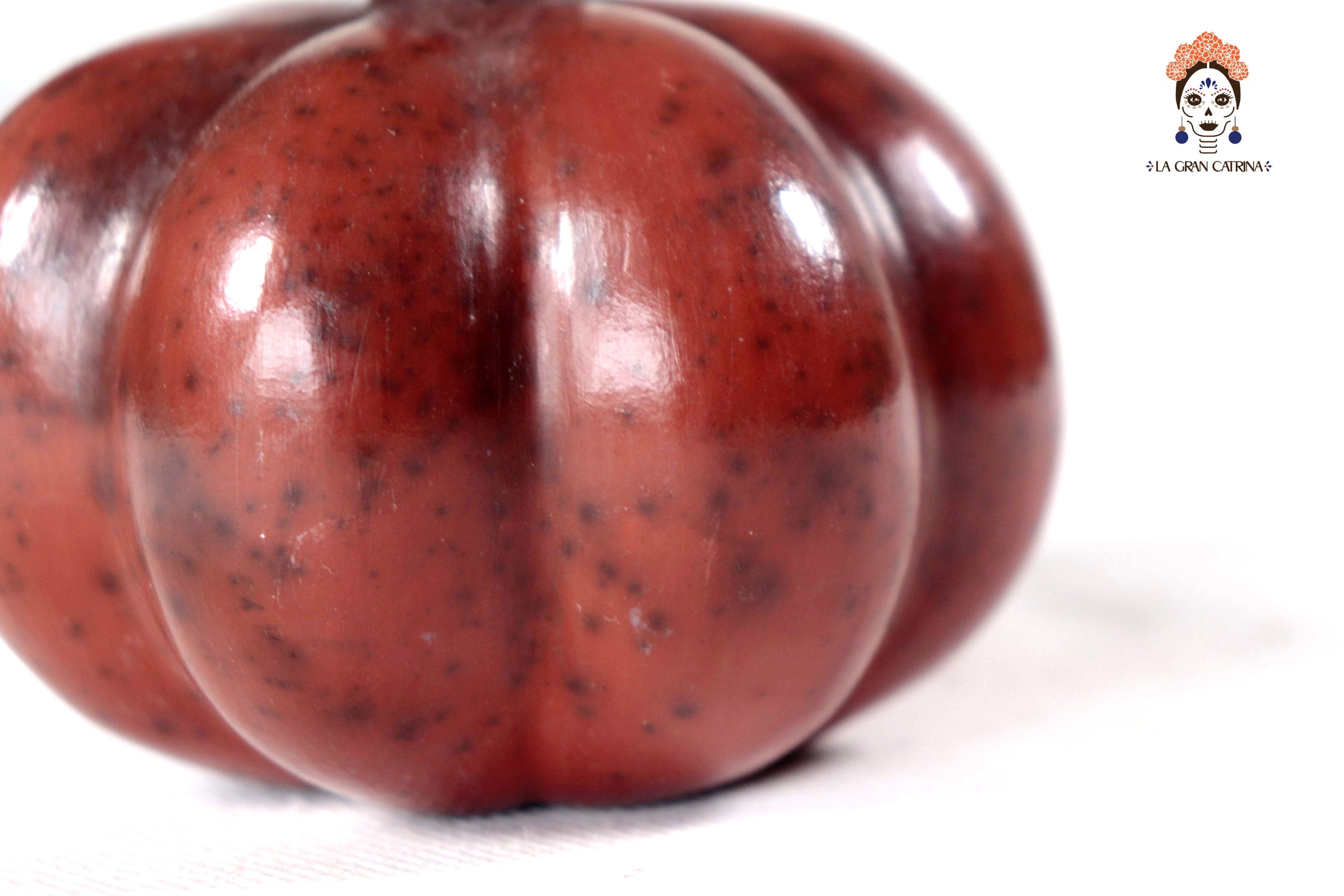 Set of 3 Pumpkins dark red - 9.8 in. Trejo