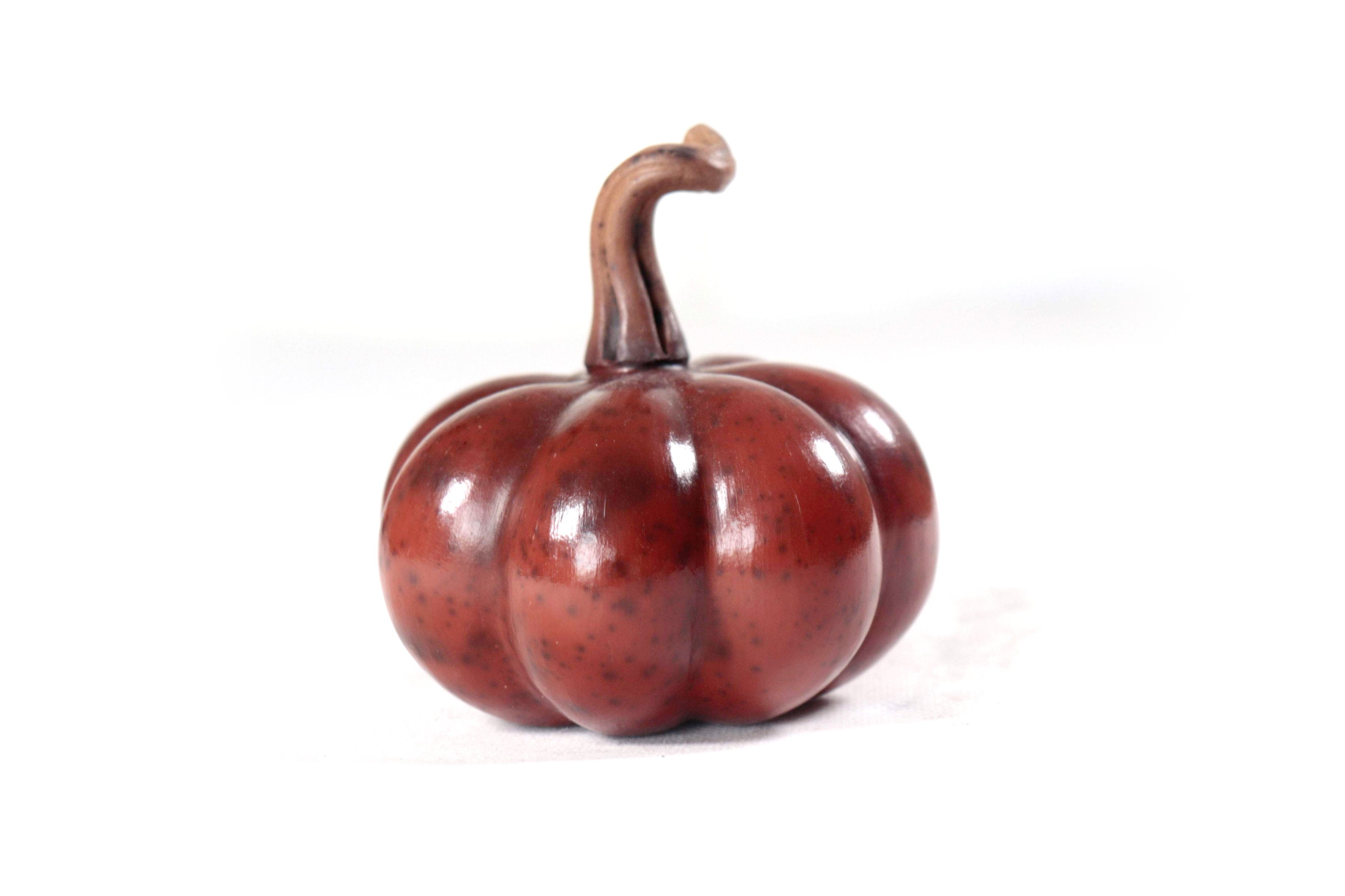 Set of 3 Pumpkins dark red - 9.8 in. Trejo