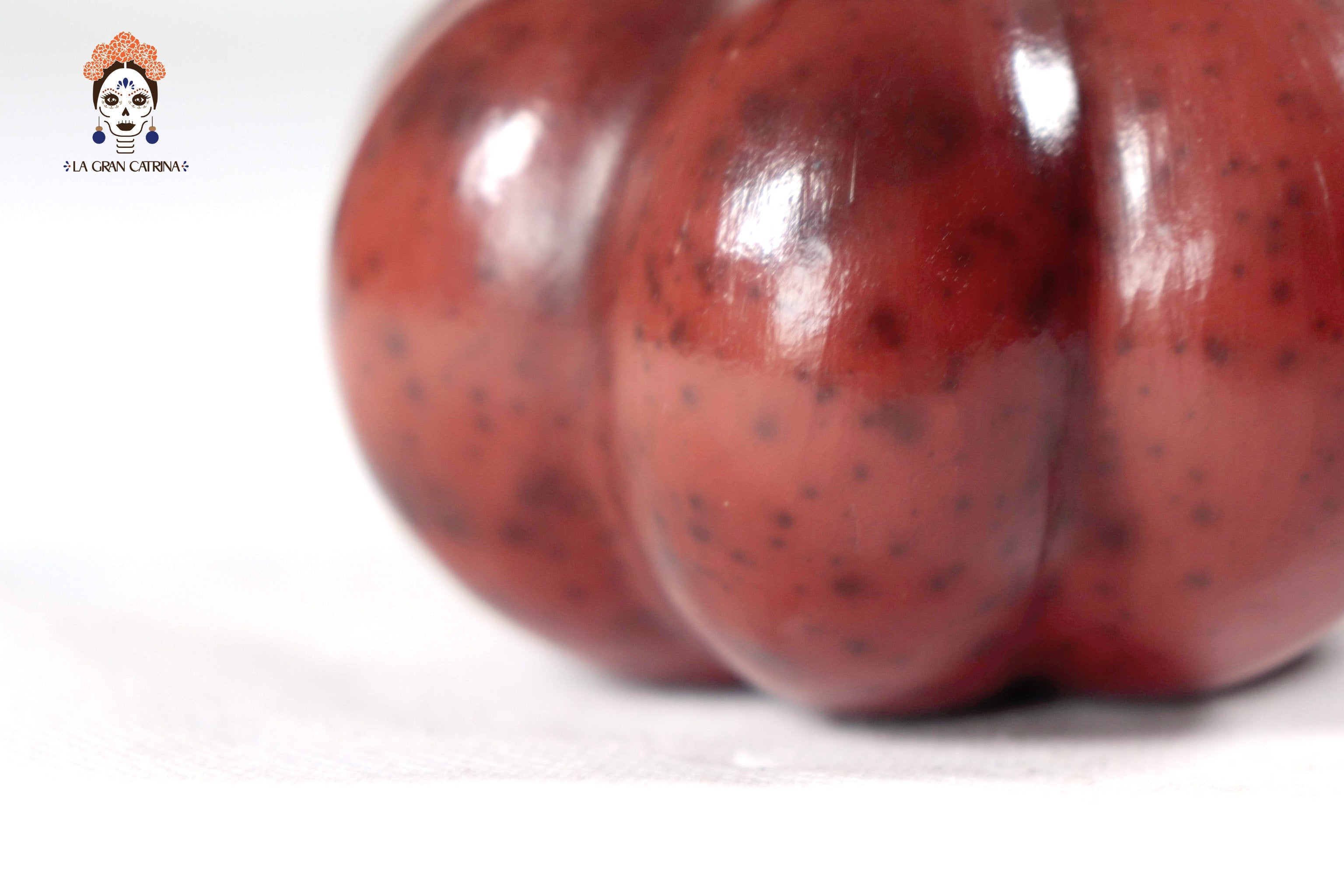 Set of 3 Pumpkins dark red - 9.8 in. Trejo
