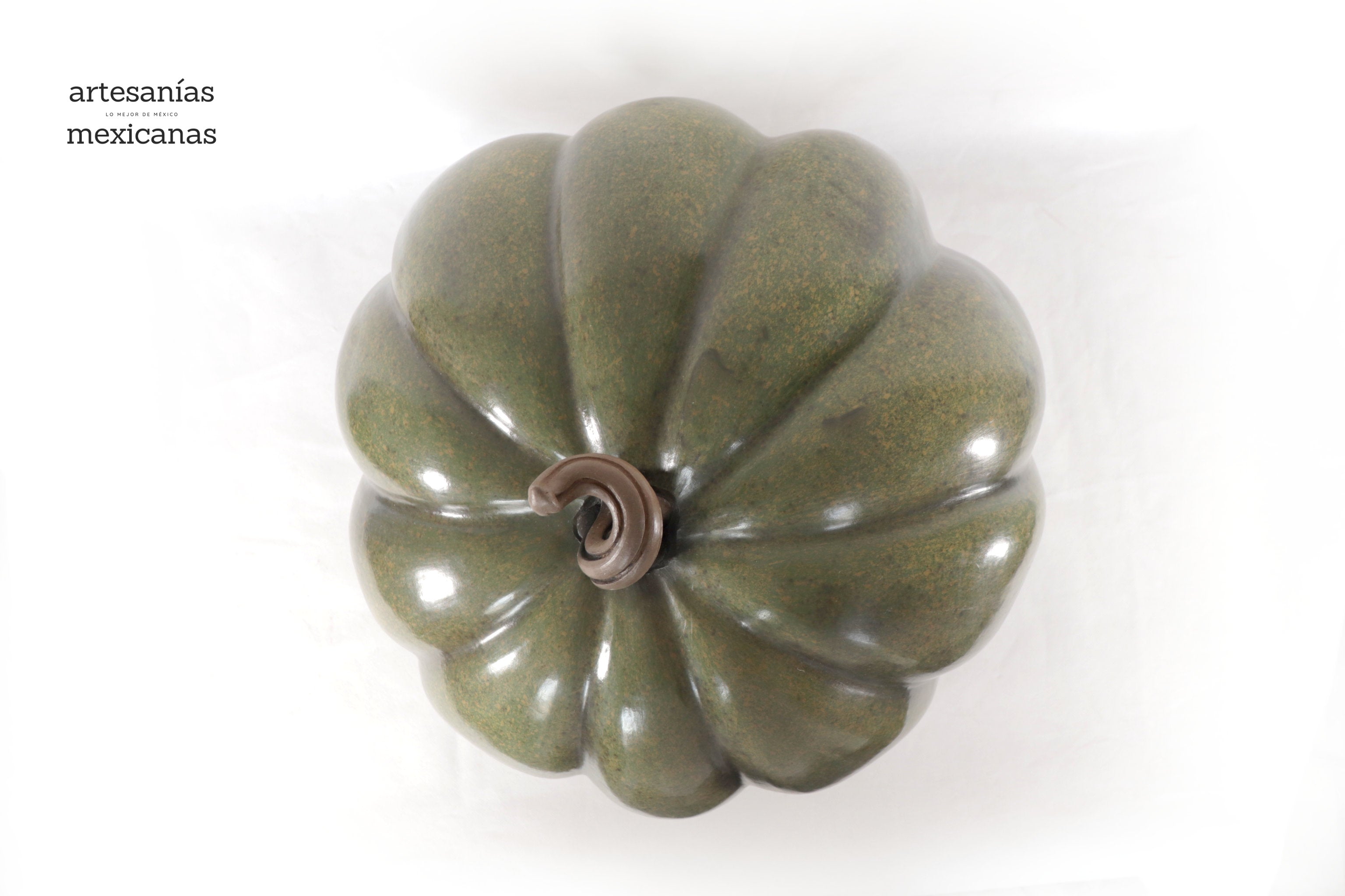 Pumpkin green large Clay - 16.1 in. Trejo
