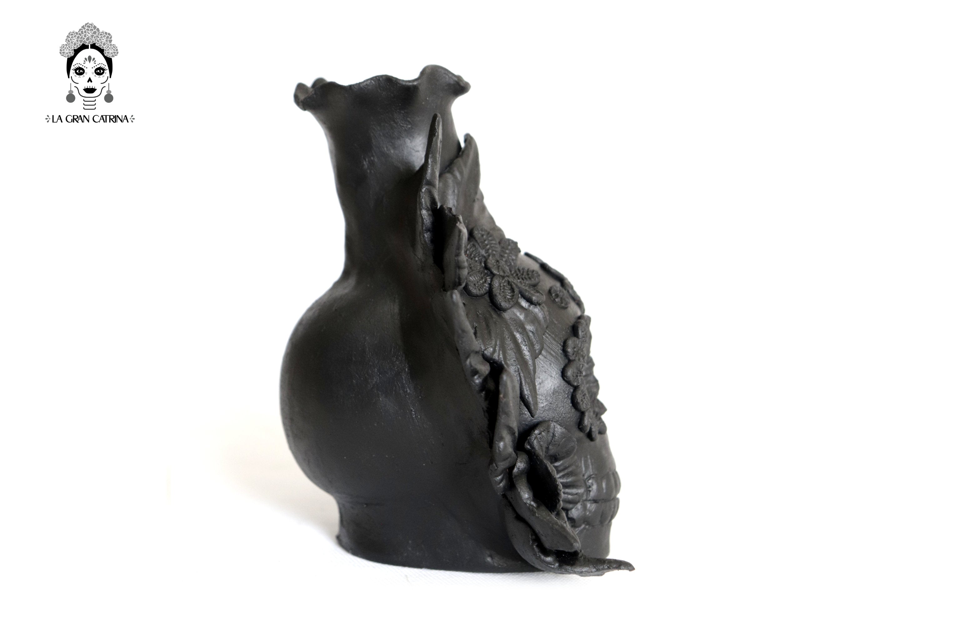 Set 3 Candleholder Negos Clay Flowers Caladas - 6.5 in. Brenda Capula