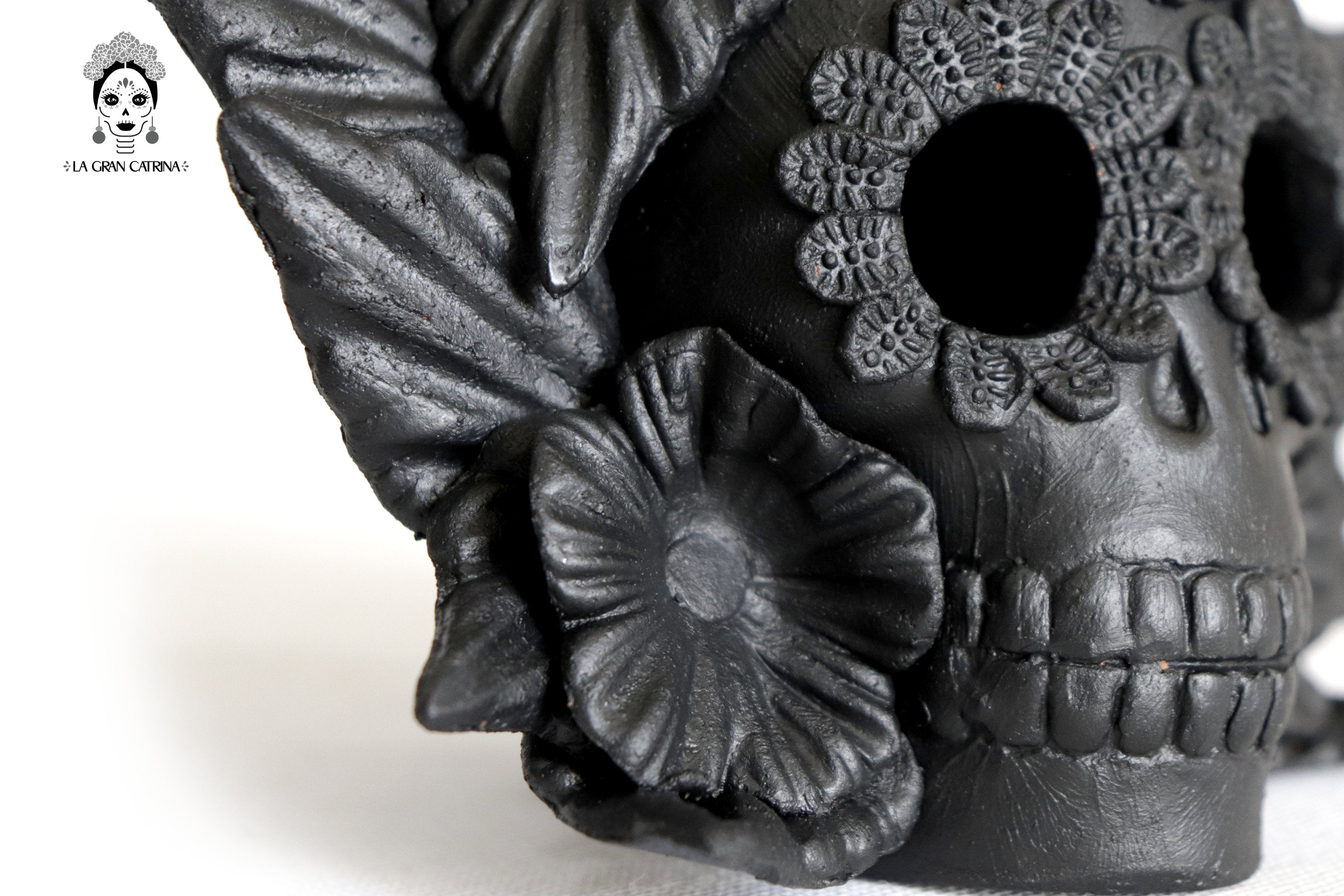 Set 3 Candleholder Negos Clay Flowers Caladas - 6.5 in. Brenda Capula