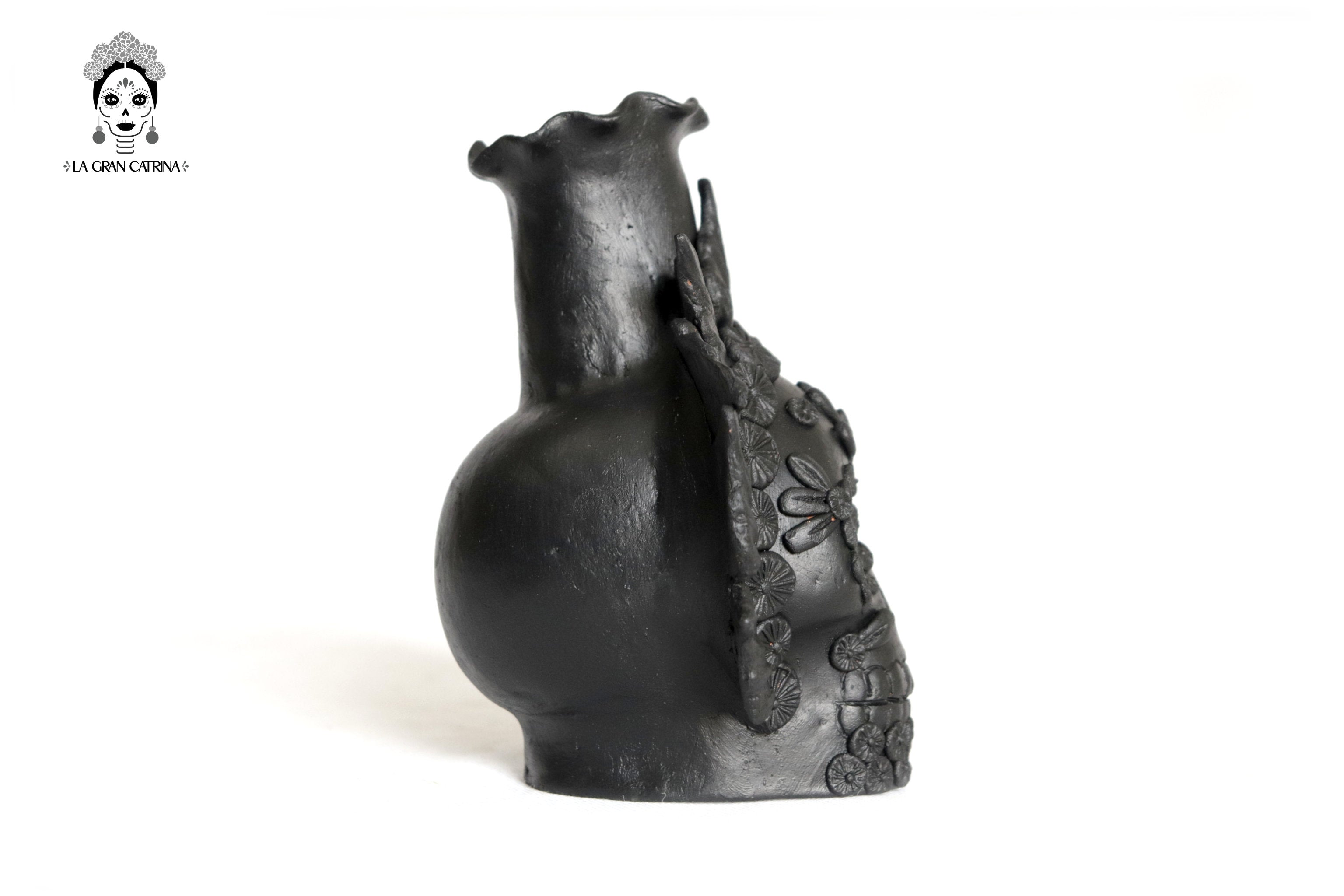 Set 3 Candleholder Negos Clay Flowers Caladas - 6.5 in. Brenda Capula