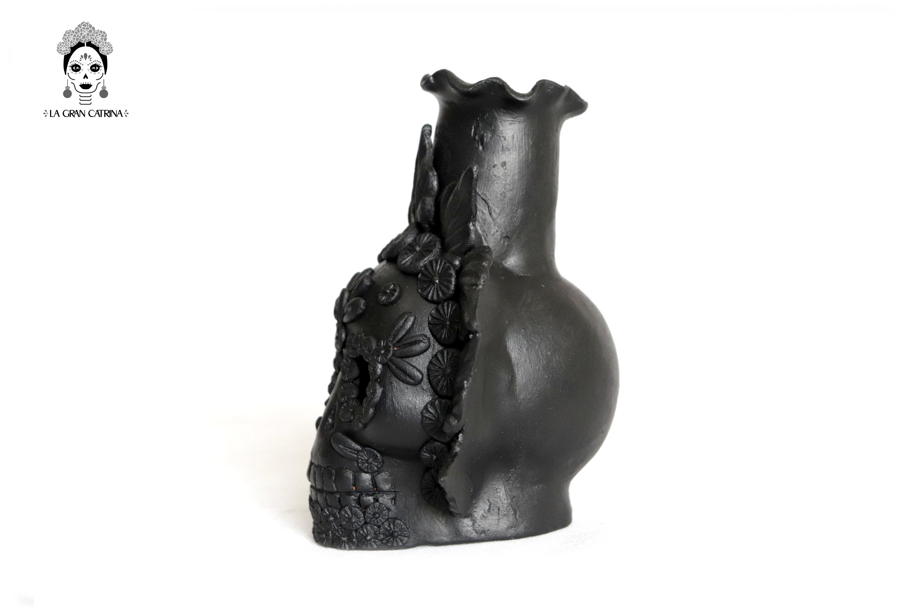 Set 3 Candleholder Negos Clay Flowers Caladas - 6.5 in. Brenda Capula