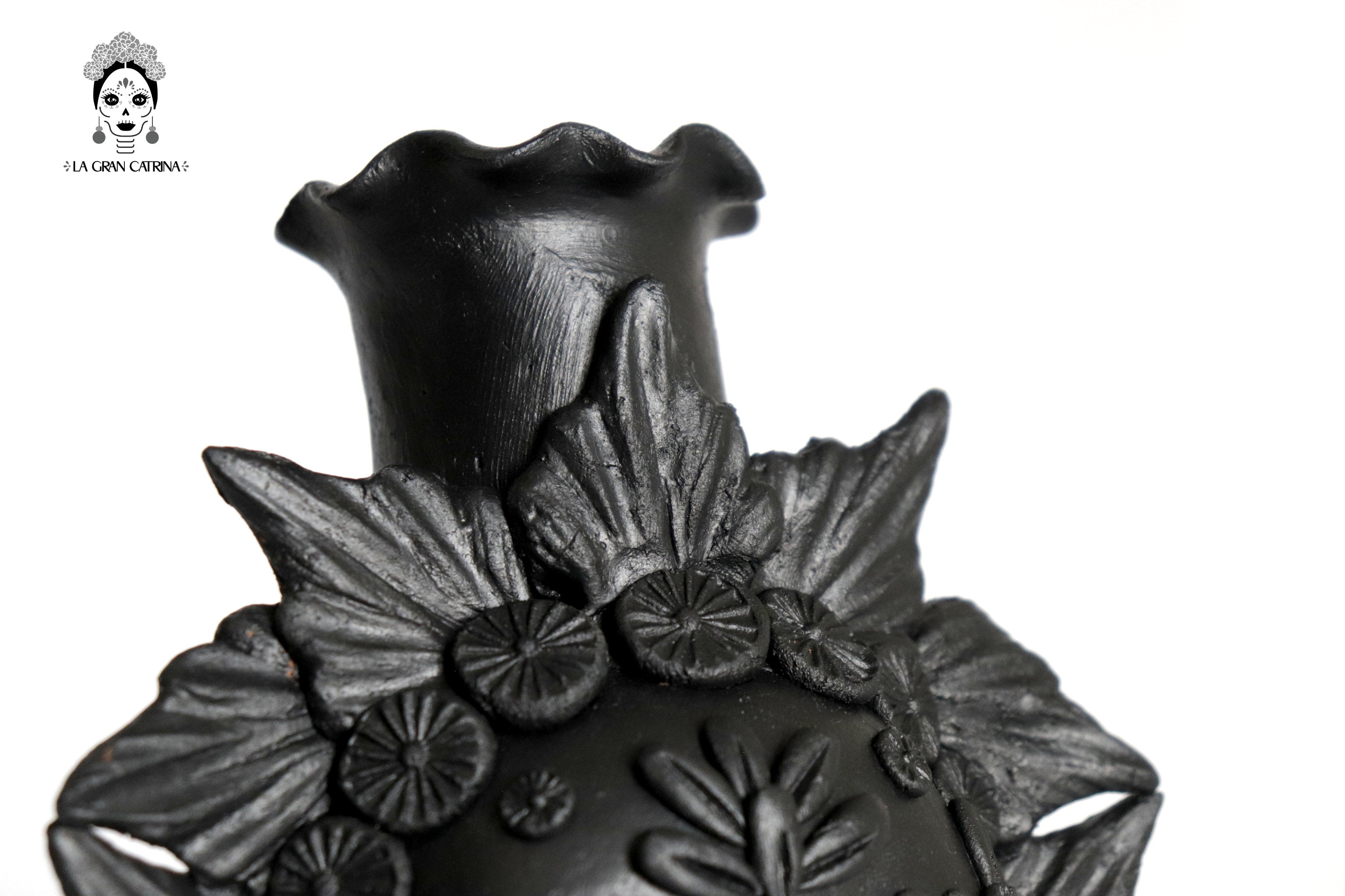 Set 3 Candleholder Negos Clay Flowers Caladas - 6.5 in. Brenda Capula