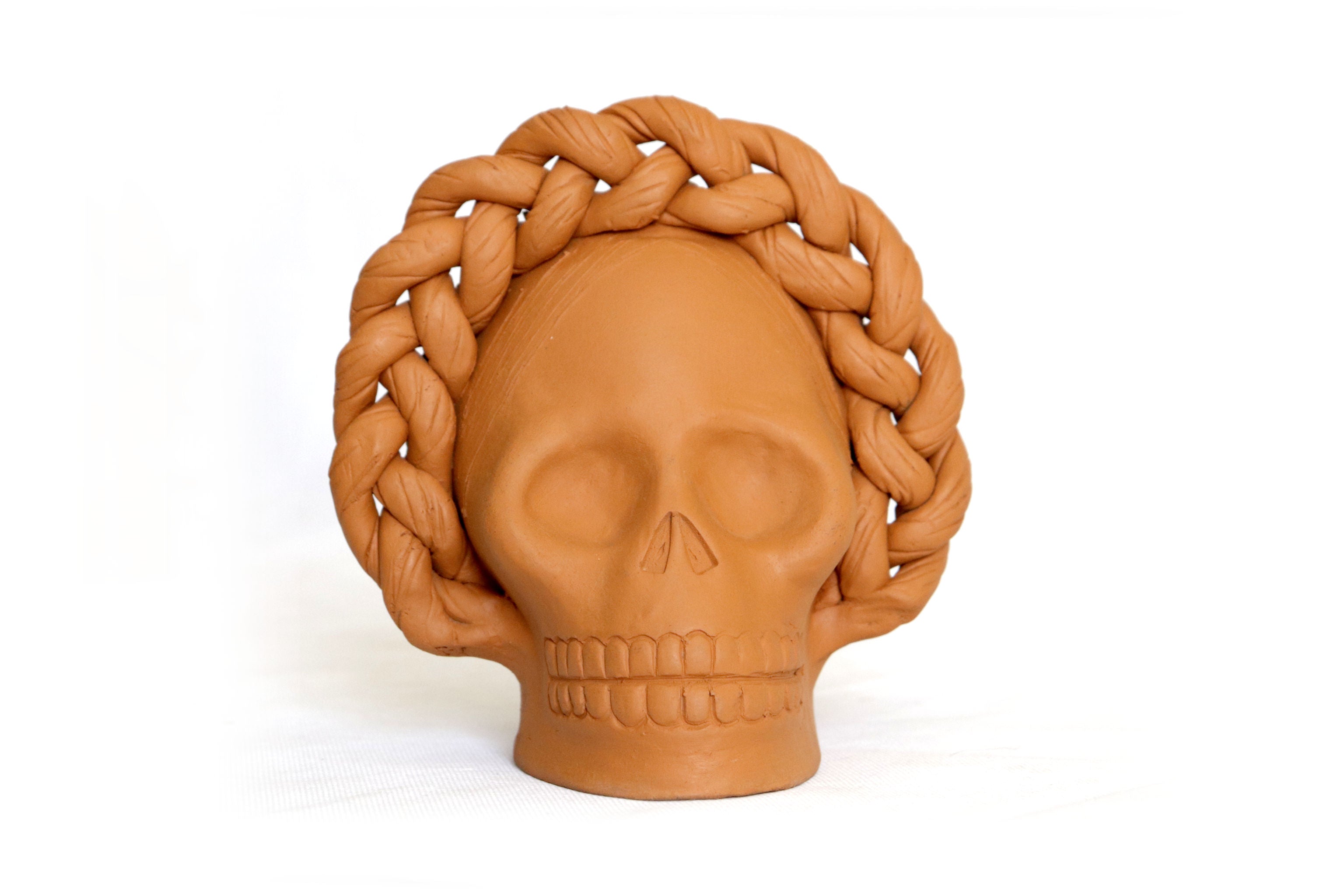 Trio of skulls - Planters medium orange Brenda Capula