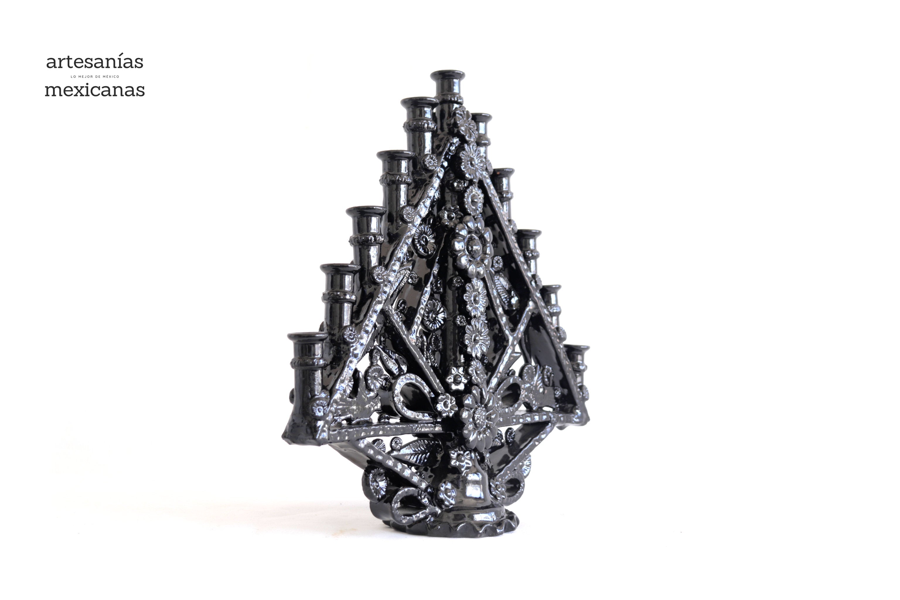 Candleholder triangulo of 11-Candle - 14.5 in. Tereri