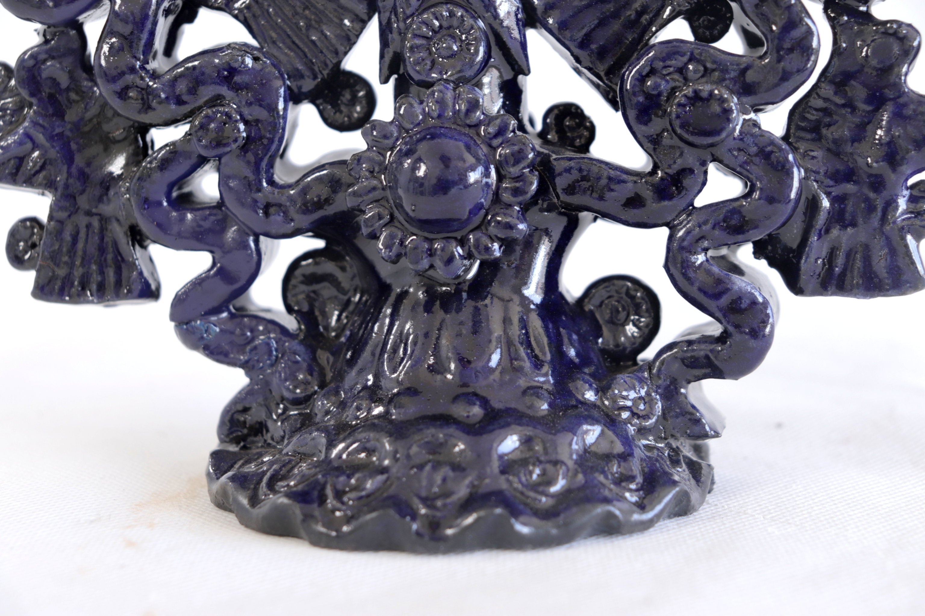 Candleholder Blue 15-Candle - 15 in. Tereri