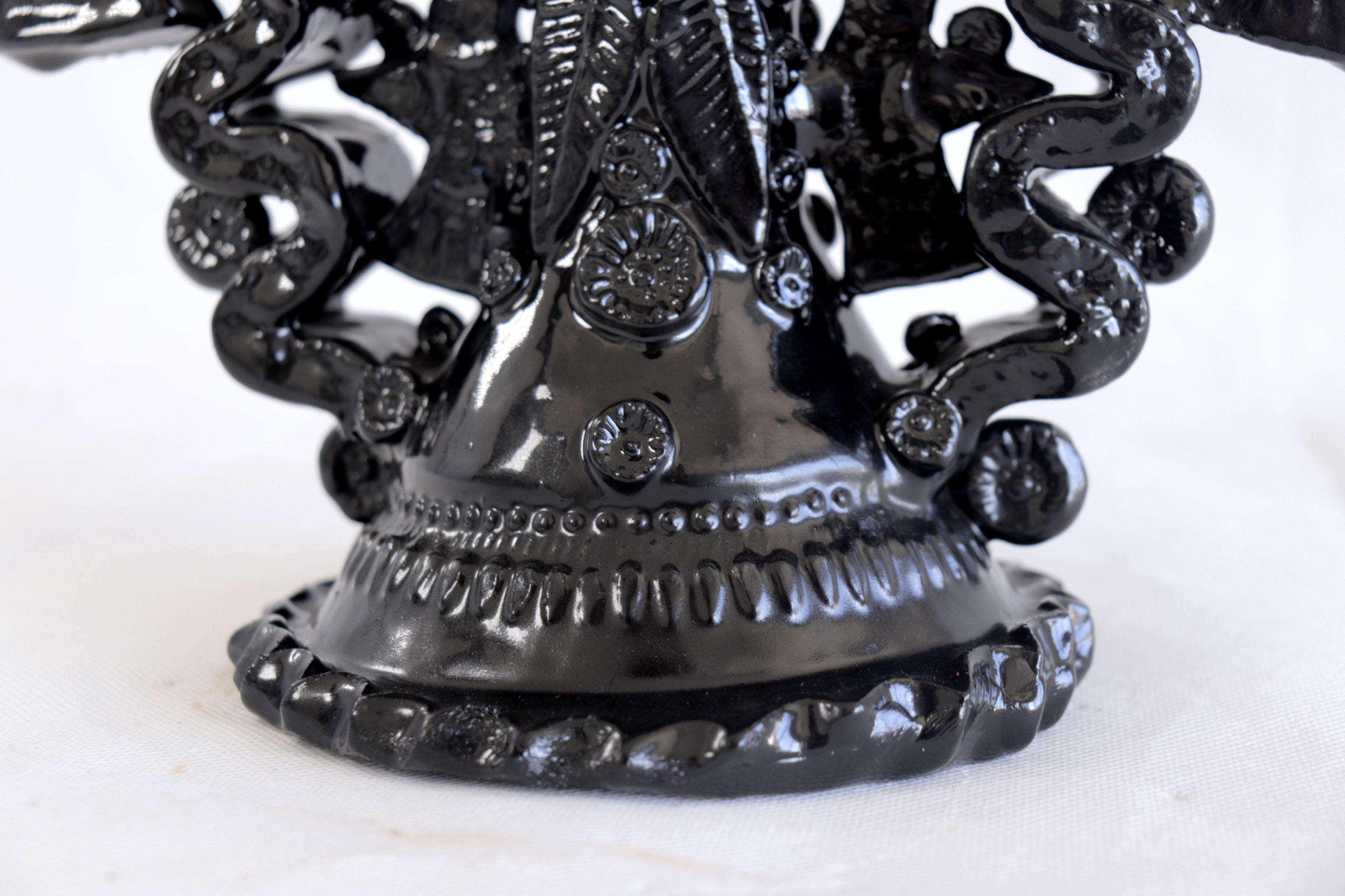 Candleholder of 5-Candle black - 10.2 in. Tereri