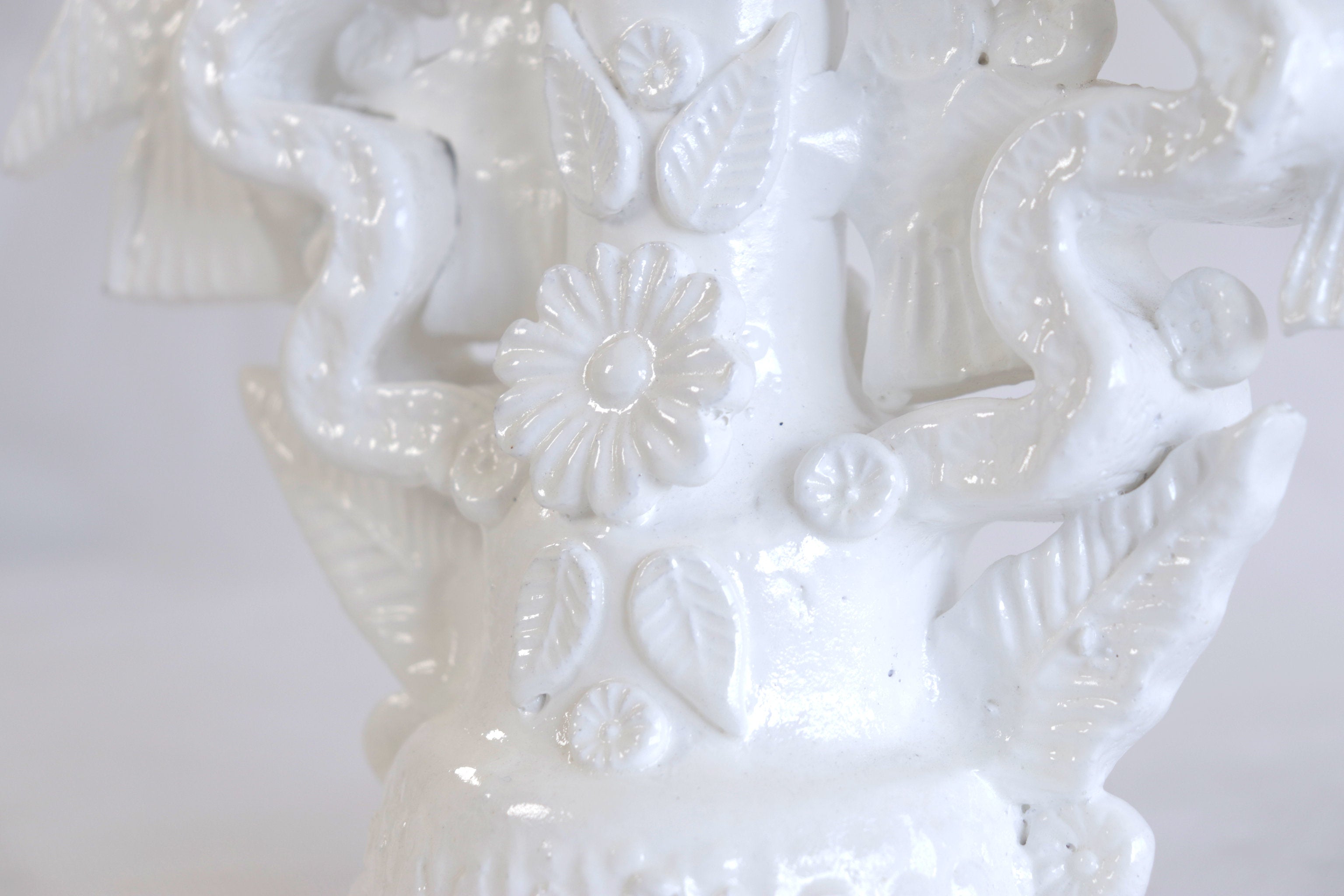 Candleholder of 5-Candle white - 10.2 in. Tereri
