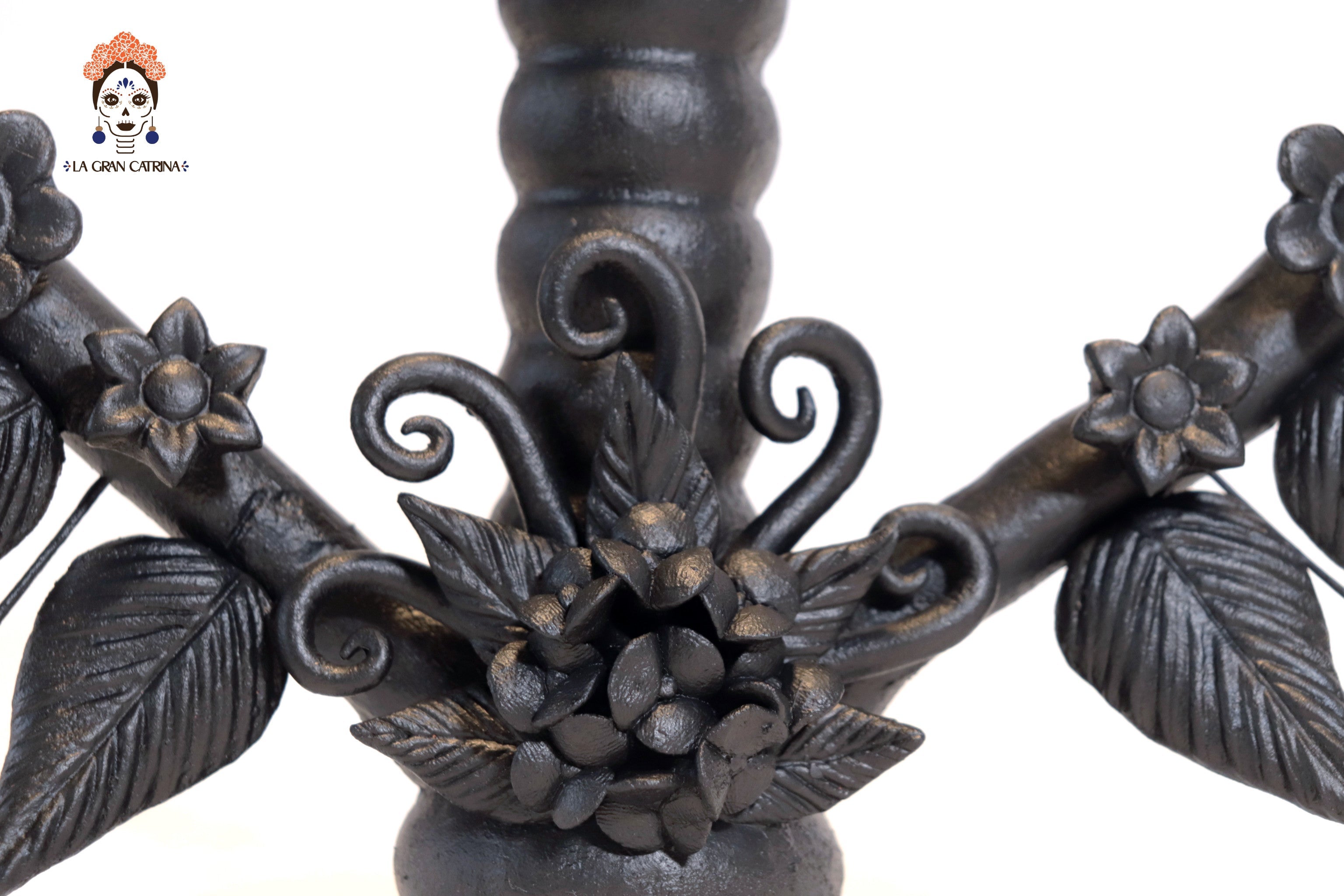 Candleholder of Heart Black Pery