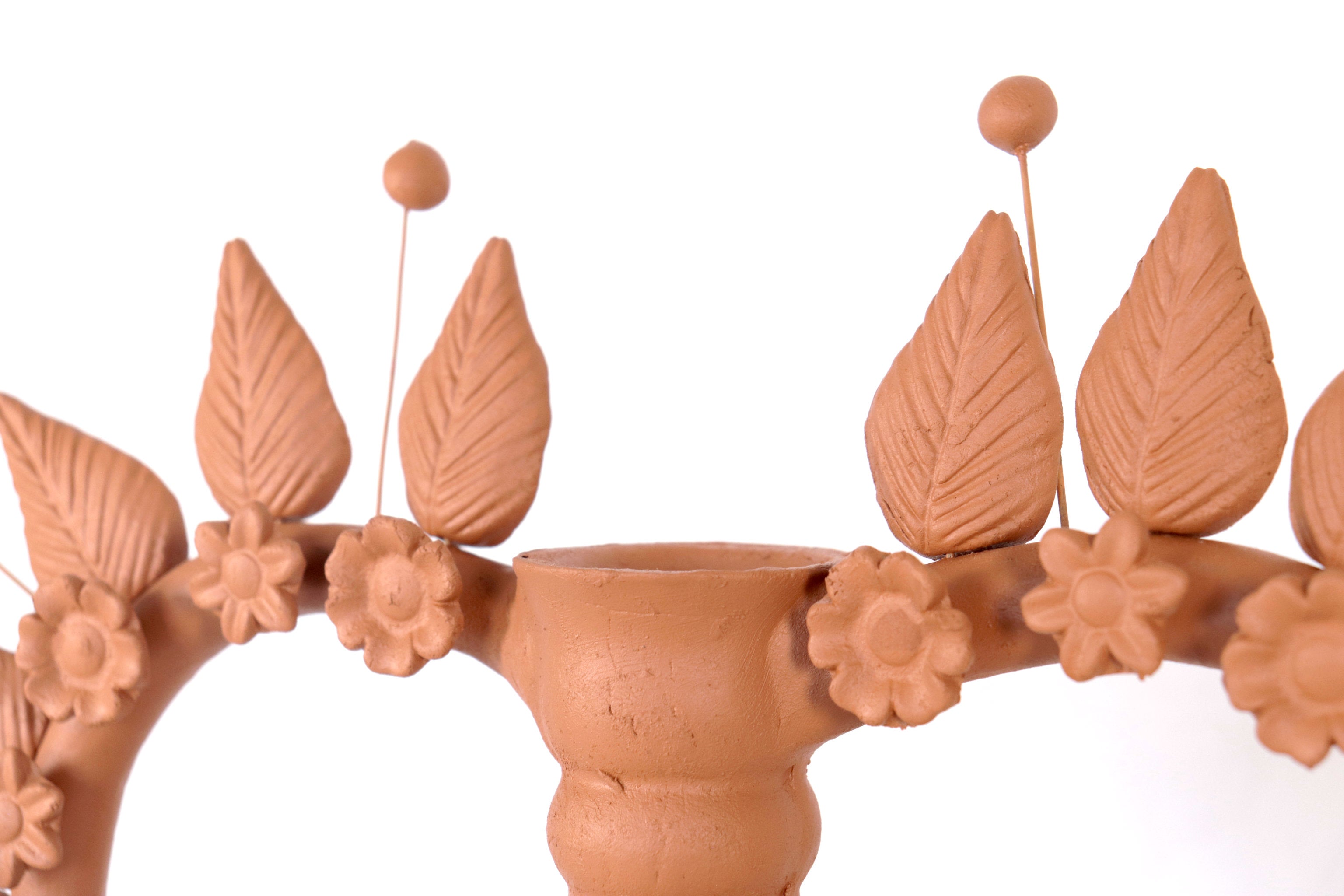 Candleholder of Clay Heart Pery