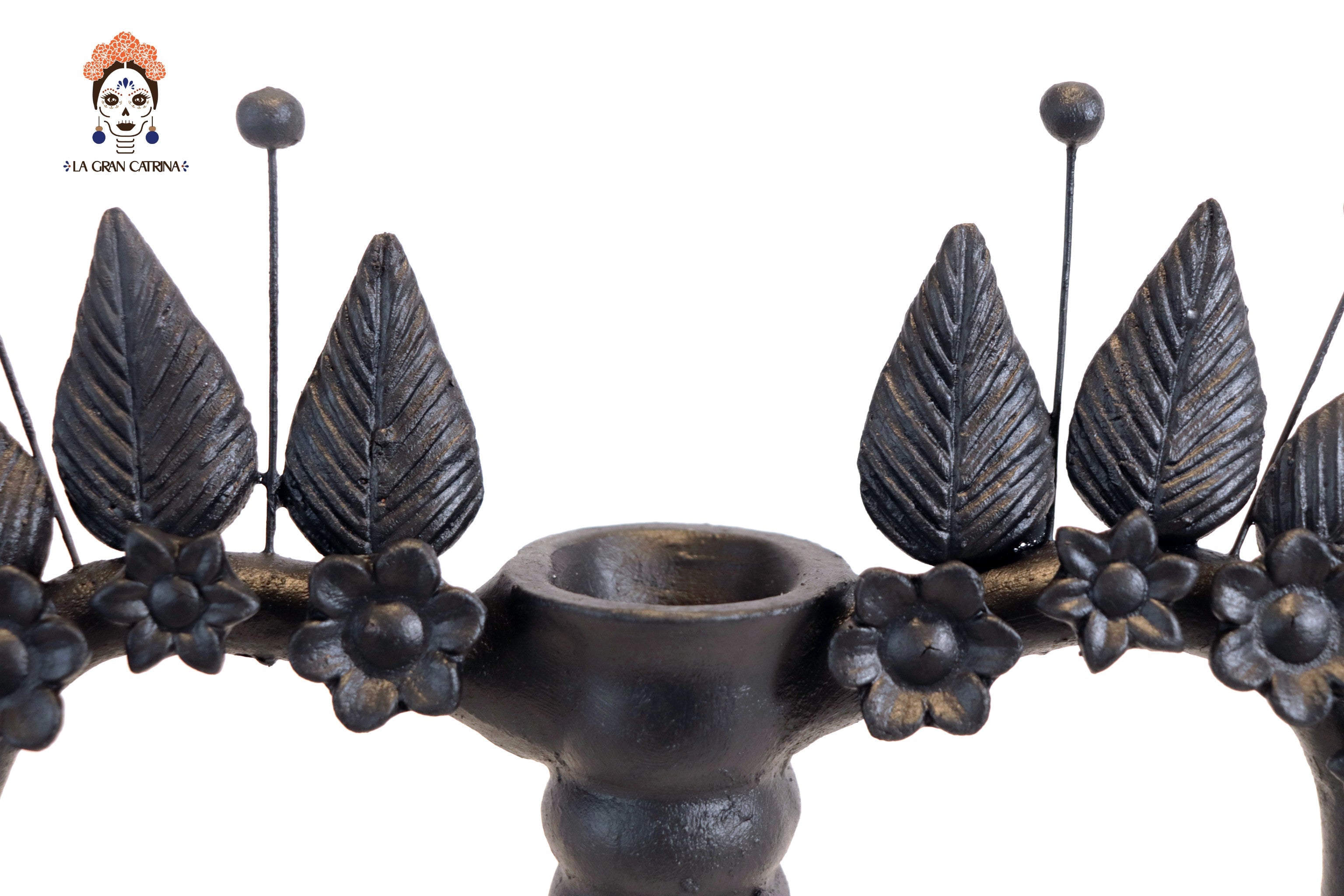 Candleholder of Heart Black Pery